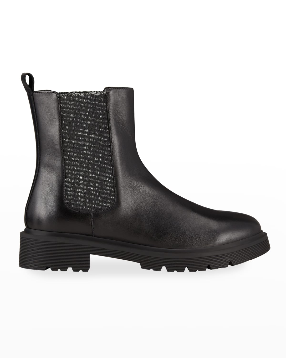 Allegra James Leather Pull-On Chelsea Boots