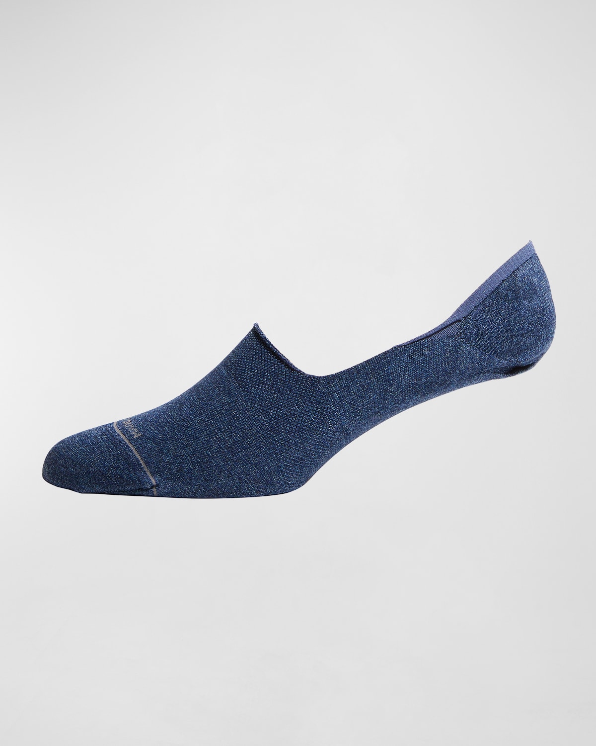 Marcoliani Men's No-show Logo Socks In Blue