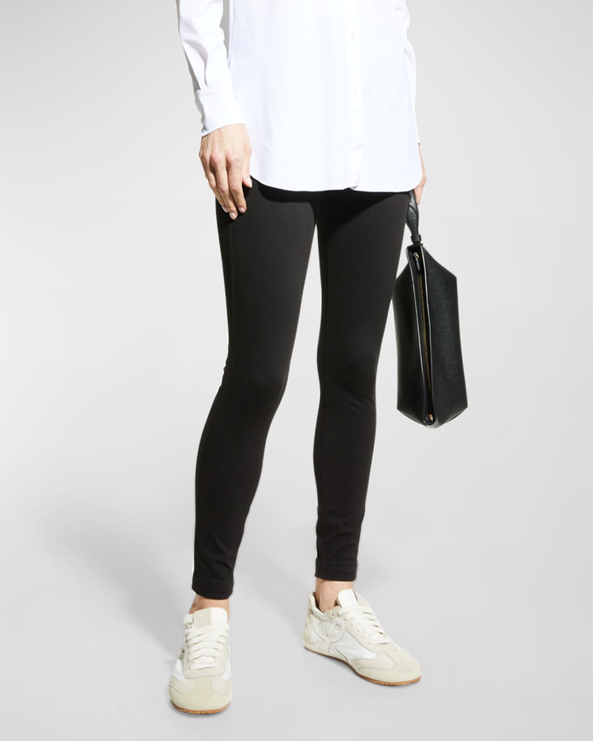 Lyssé Toothpick Stretch Denim Leggings In Black