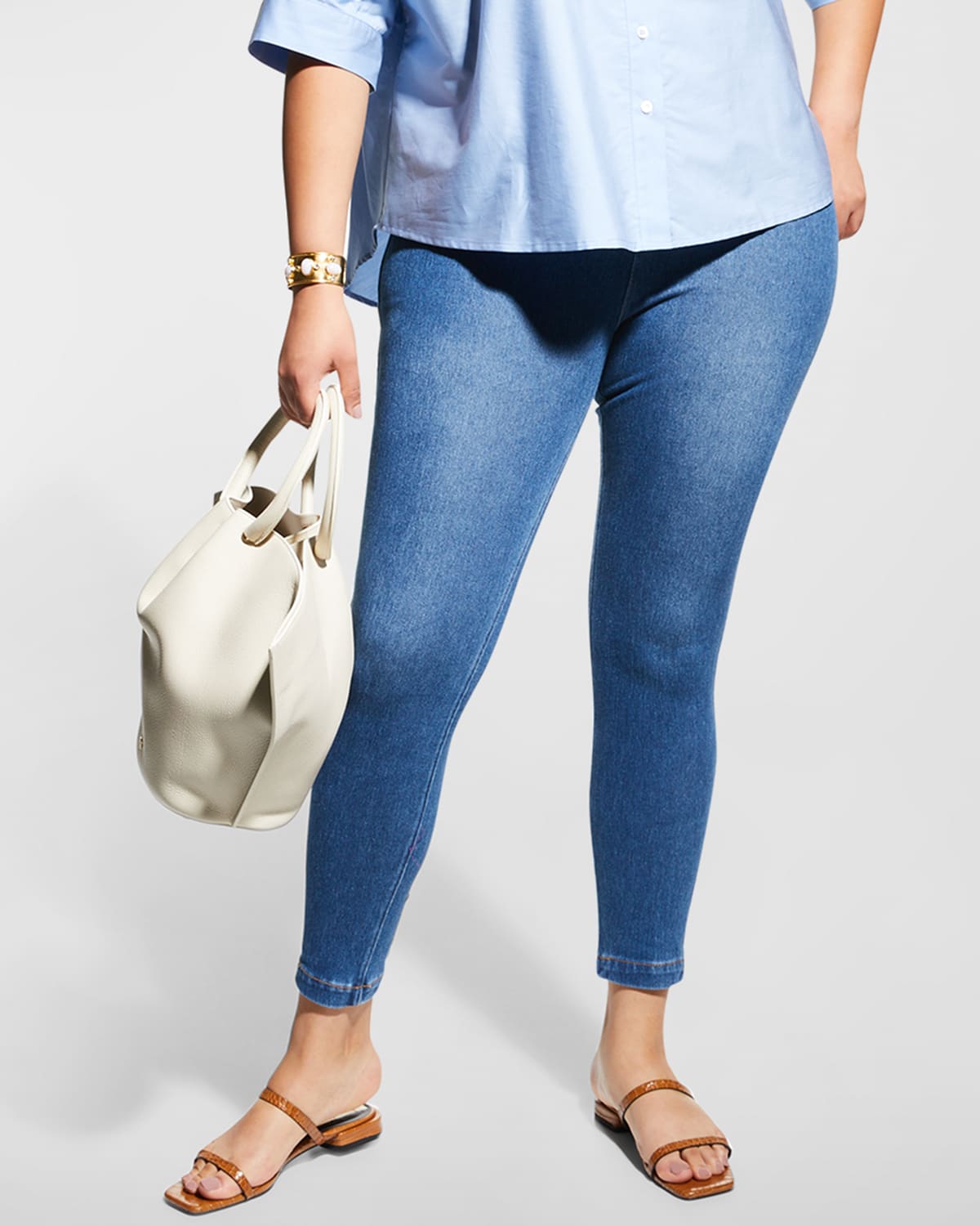 Lysse toothpick denim crop hotsell