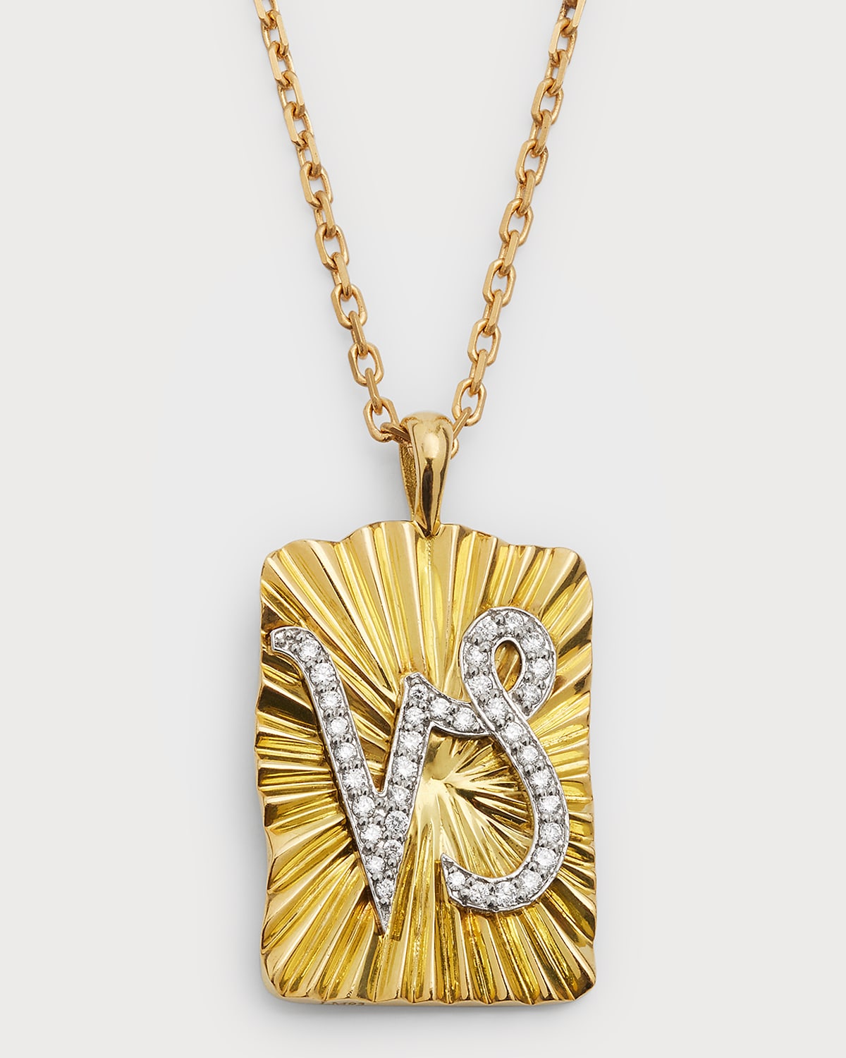 Diamond Capricorn Pendant Necklace