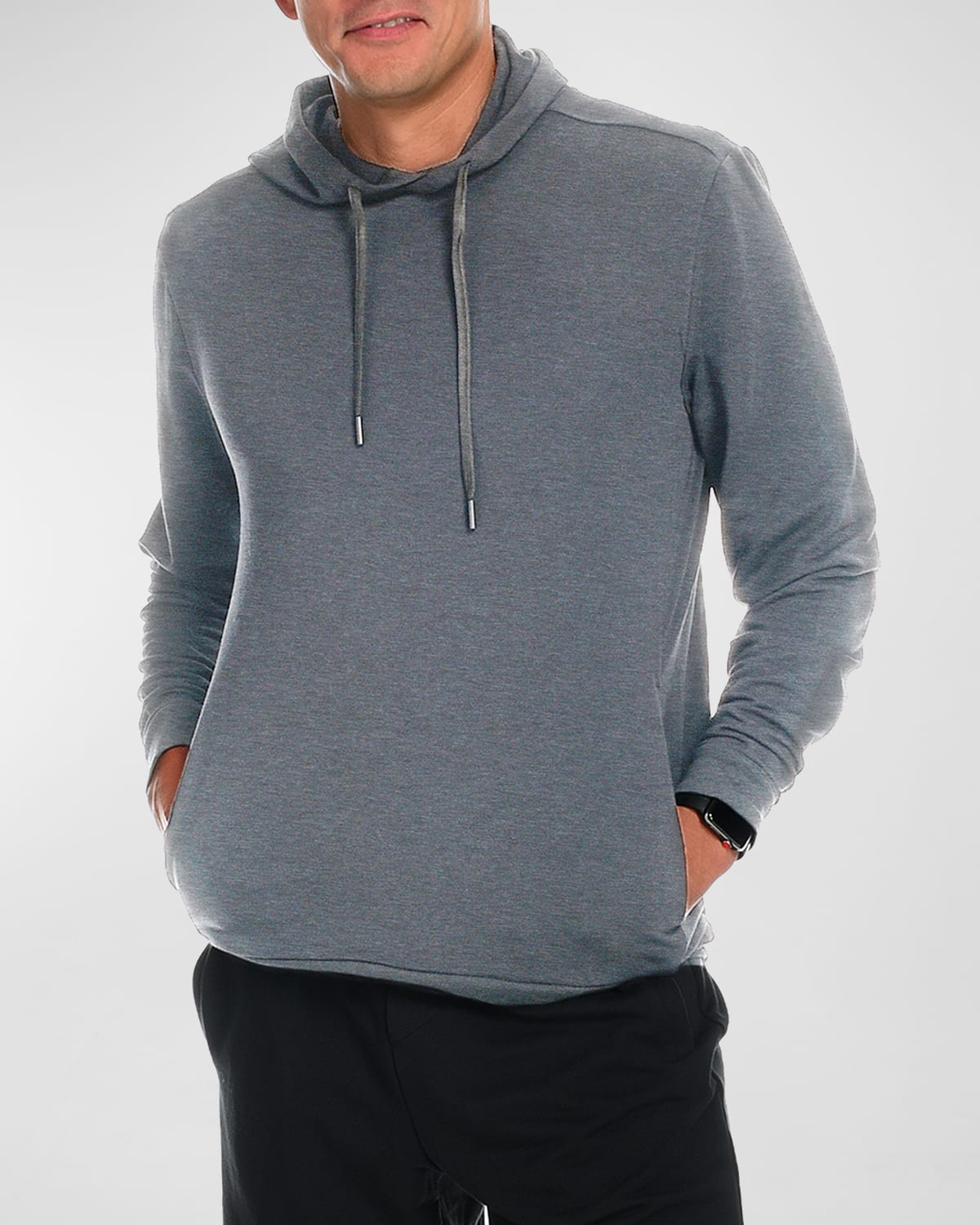 Fisher + Baker Men's Avon Lounge Pullover Hoodie In Heather Grey