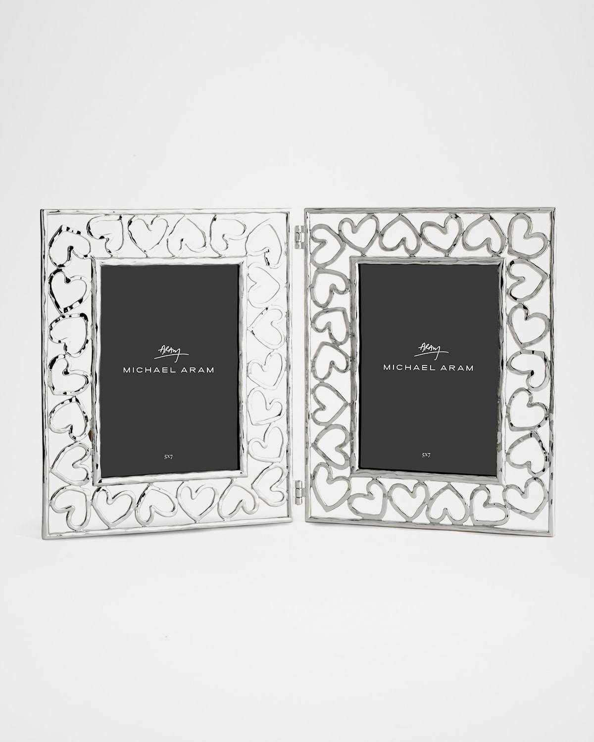 Michael Aram Heart Hinged Frame - 5" X 7", Silver