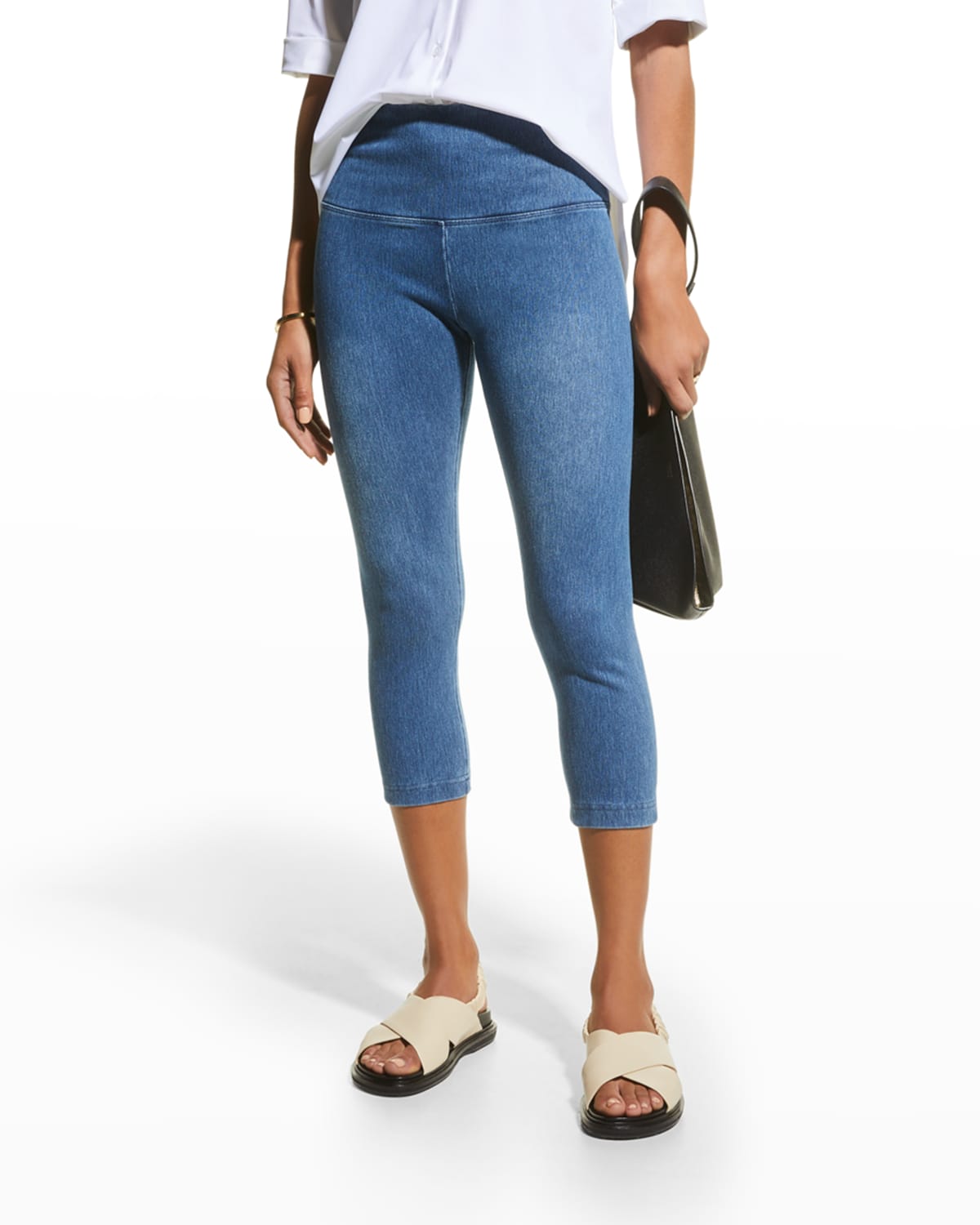 Lysse Stretch Denim Capri Pants