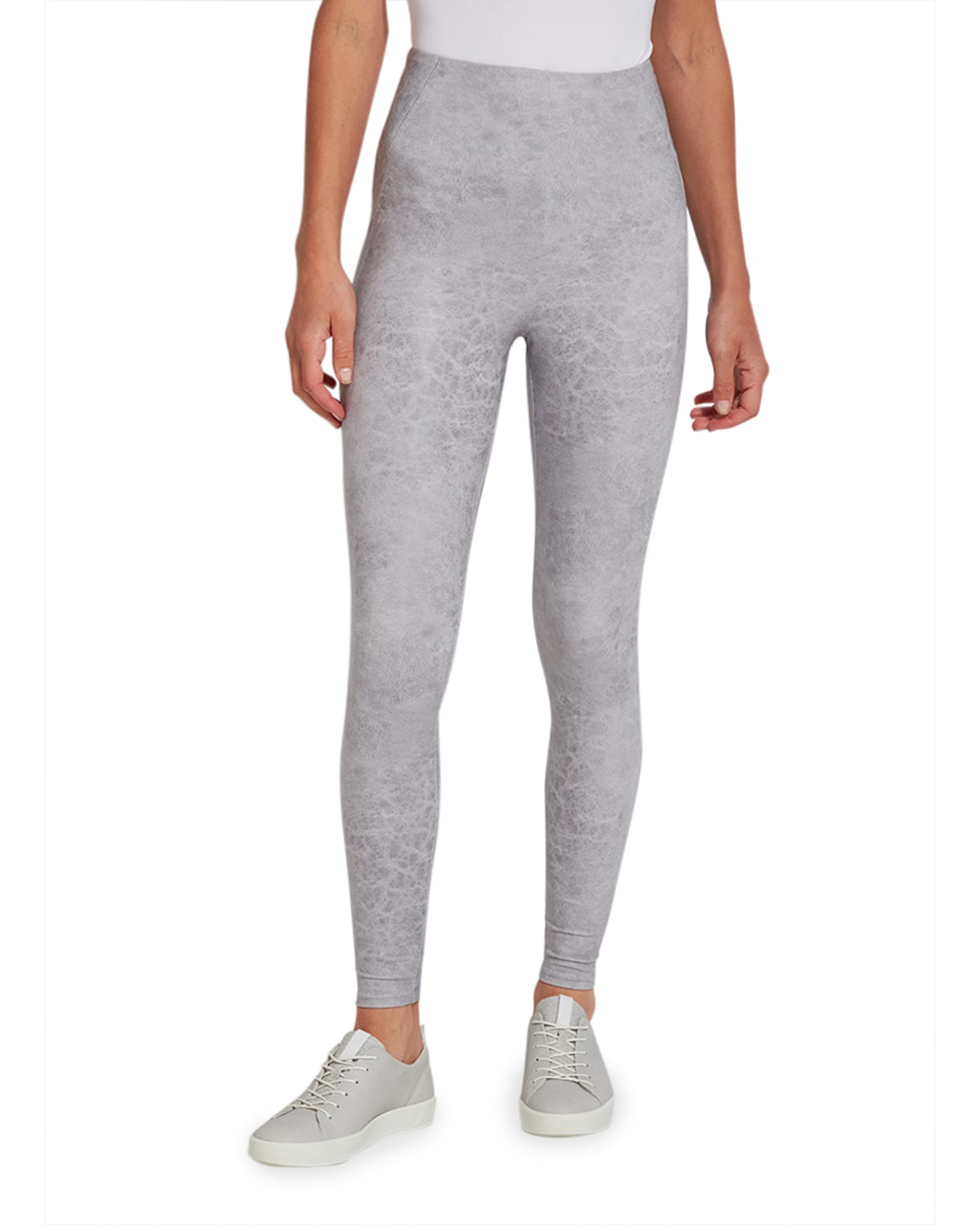 Lyssé Pearl Grey Foil Matilda Legging