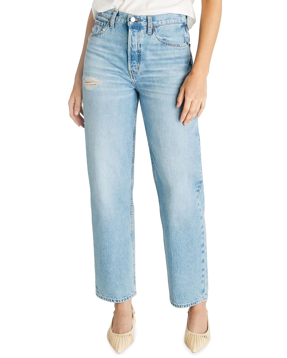 ETICA Tyler Vintage Straight-Leg Cropped Jeans