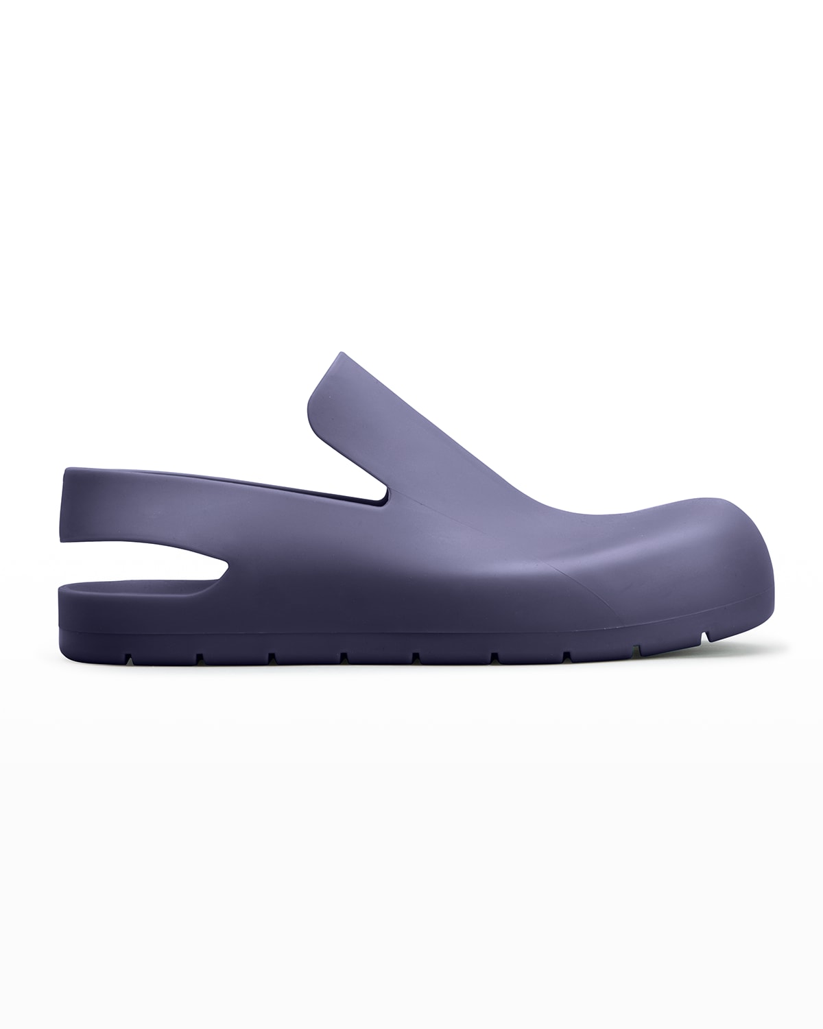 Bottega Veneta Blue Puddle Sling Back Rubber Sandals In Unicorn