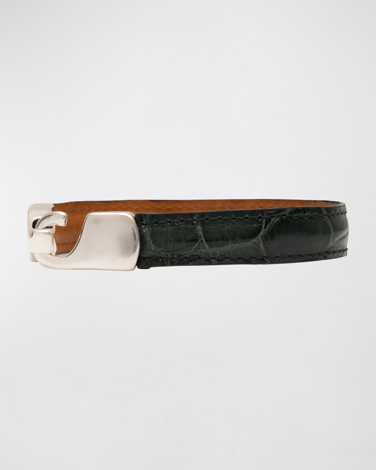 Men's Alligator Leather Bracelet