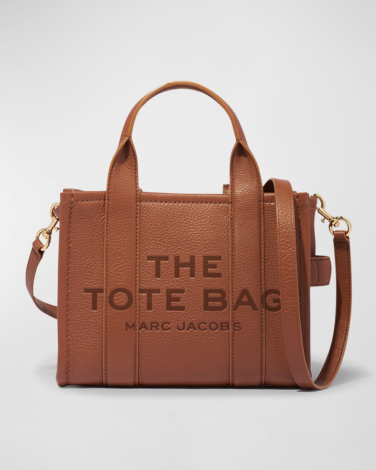Marc Jacobs Traveler Mini Logo Leather Tote Bag
