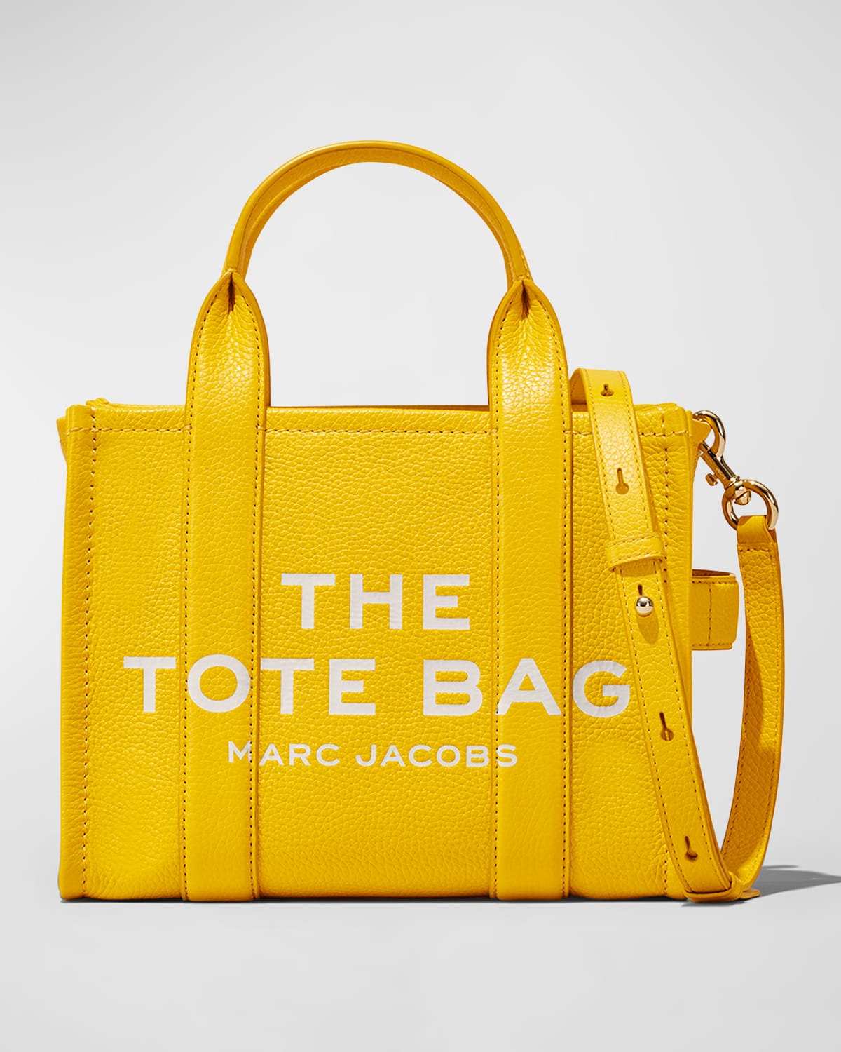 Marc Jacobs The Leather Mini Tote Bag In Sun