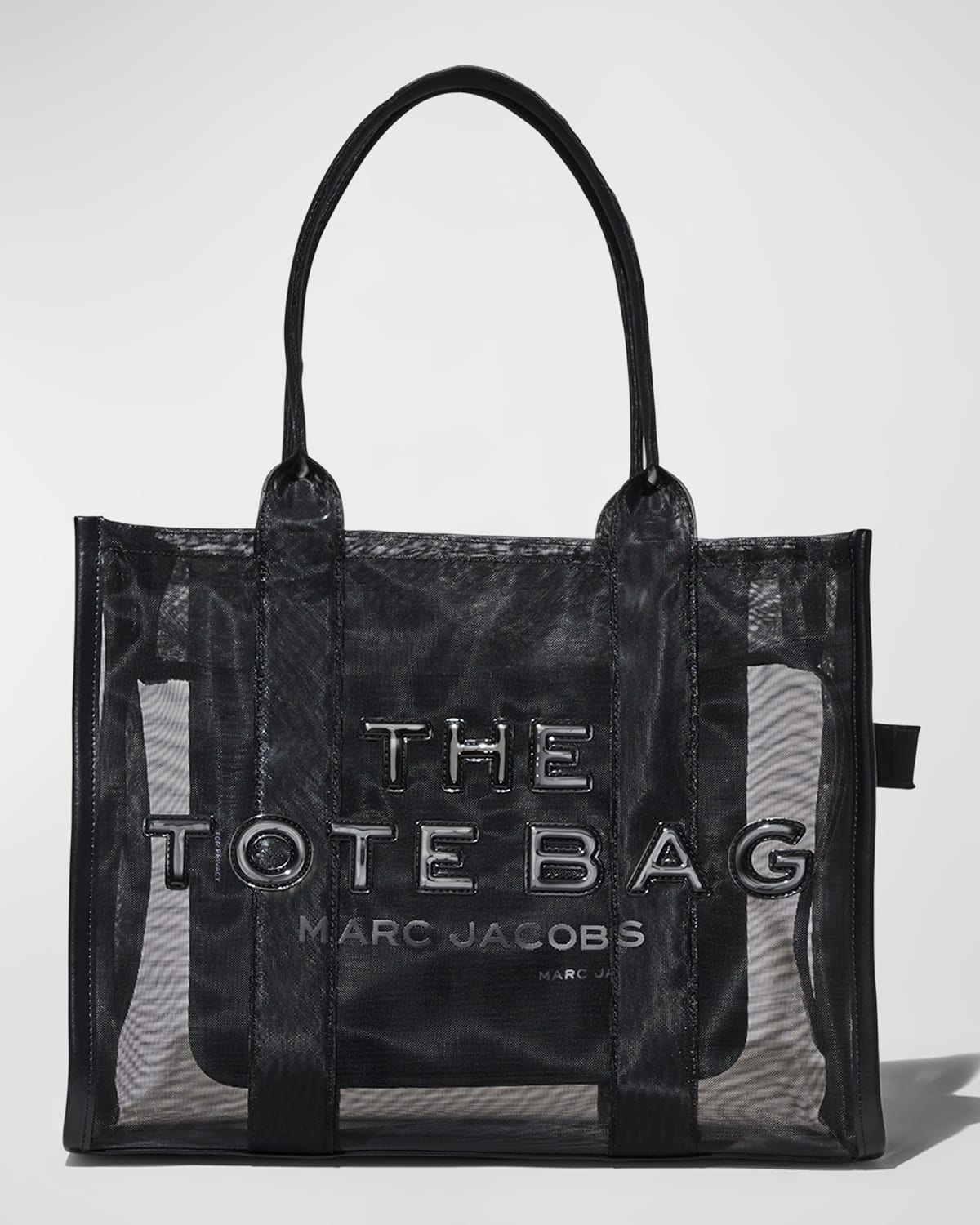 The Marc Jacobs Traveler Mesh Nylon Tote Bag In Blackout