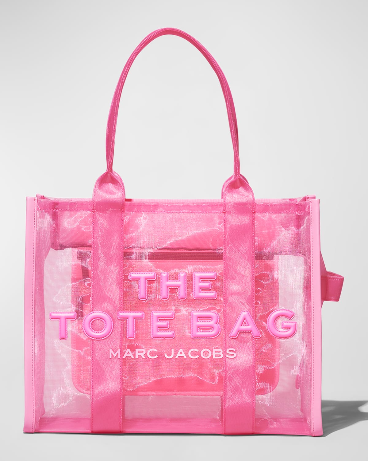 The Marc Jacobs Traveler Mesh Nylon Tote Bag In Candy Pink