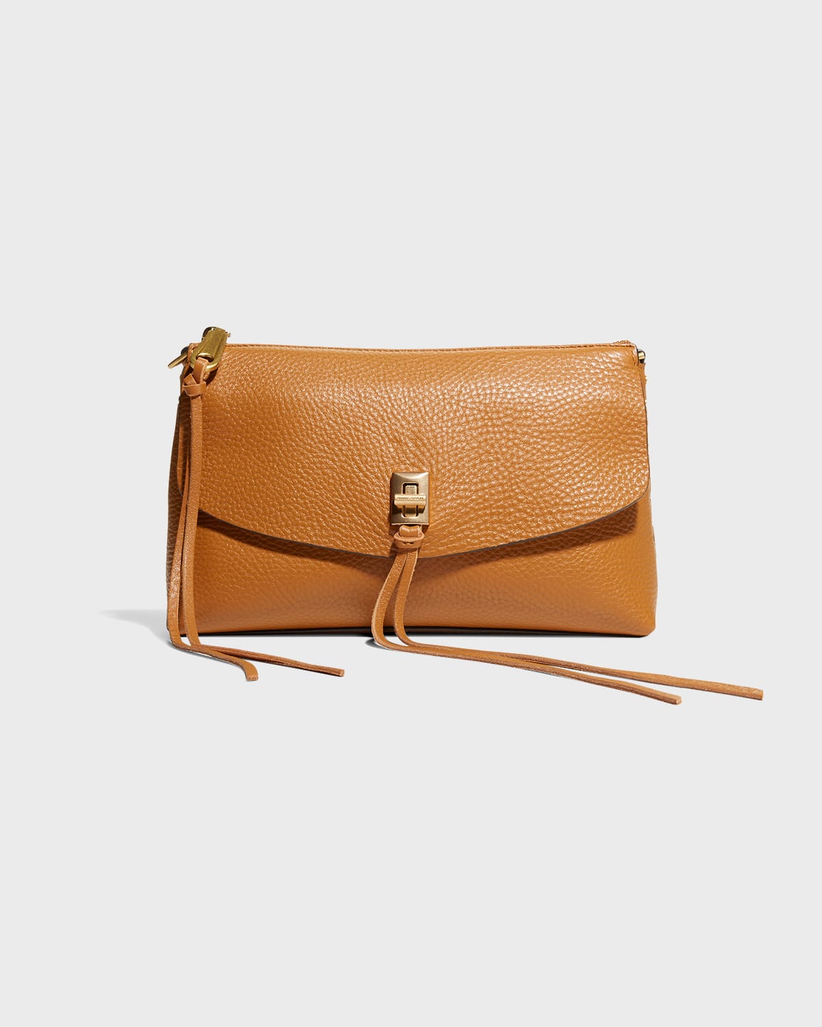 Rebecca Minkoff Darren Leather Crossbody In Caramello
