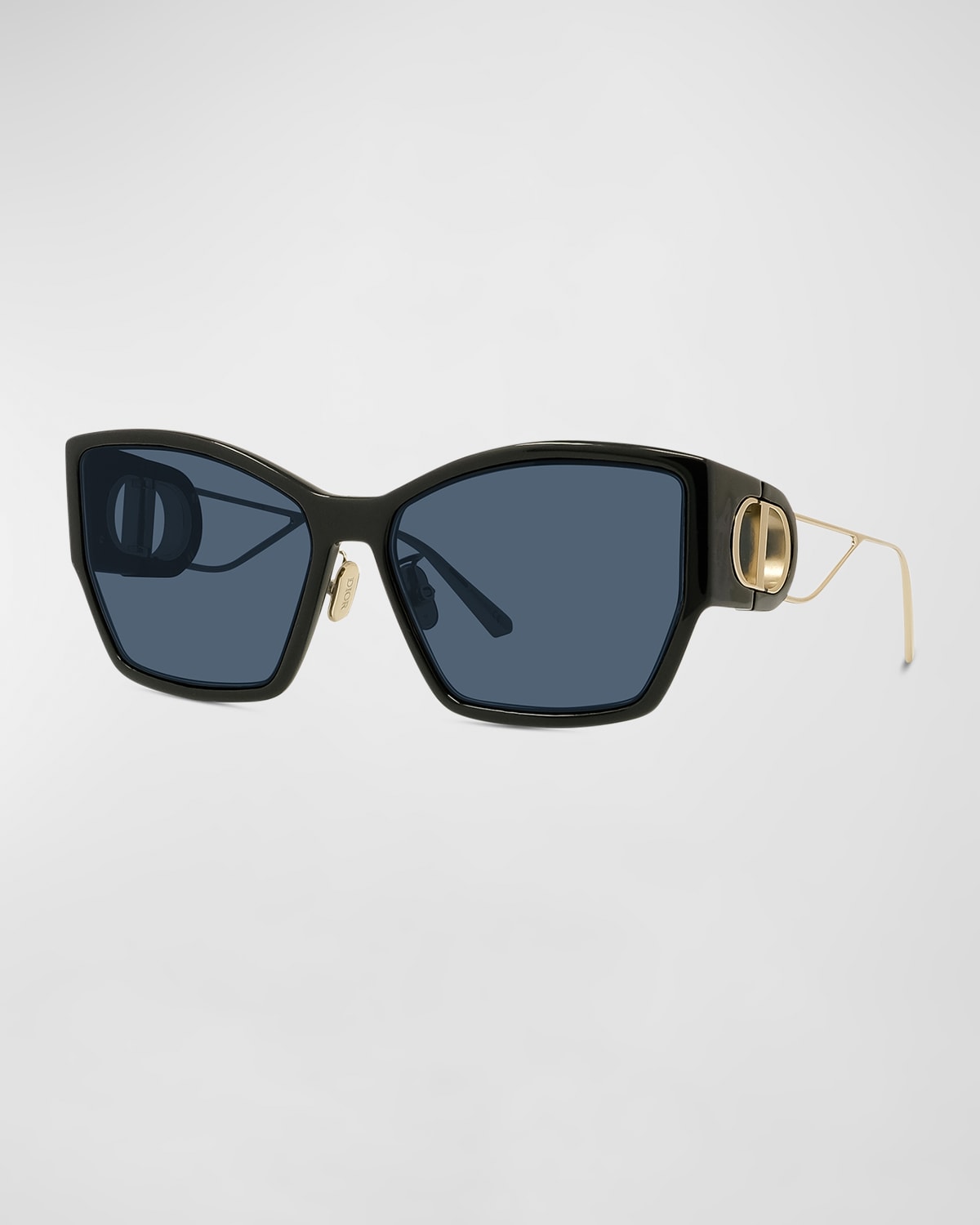 Dior Injection Plastic Butterfly Sunglasses In Black / Blue