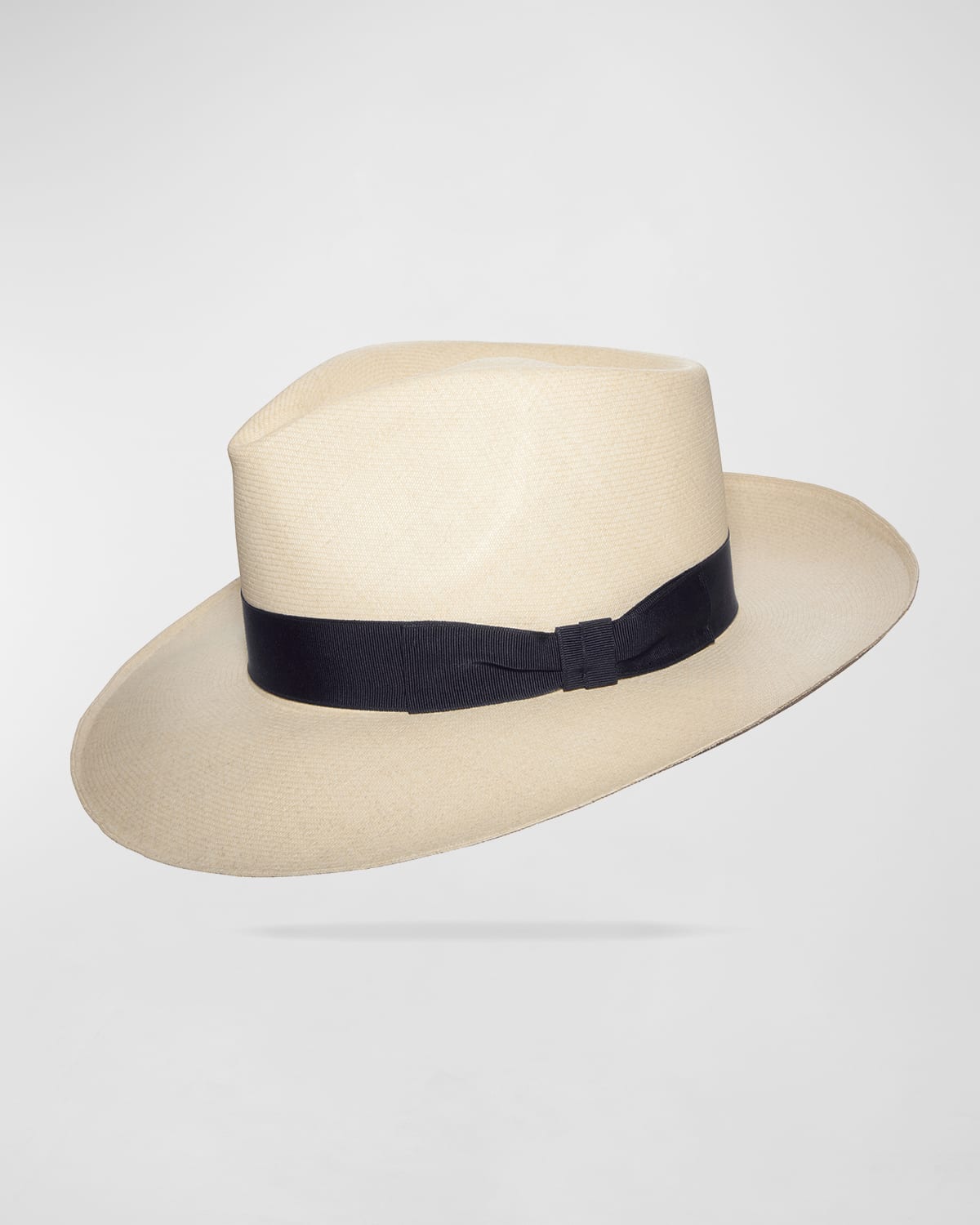 Worth & Worth By Orlando Palacios Men's Casablanca Montecristi Panama Straw Hat In Navy Band