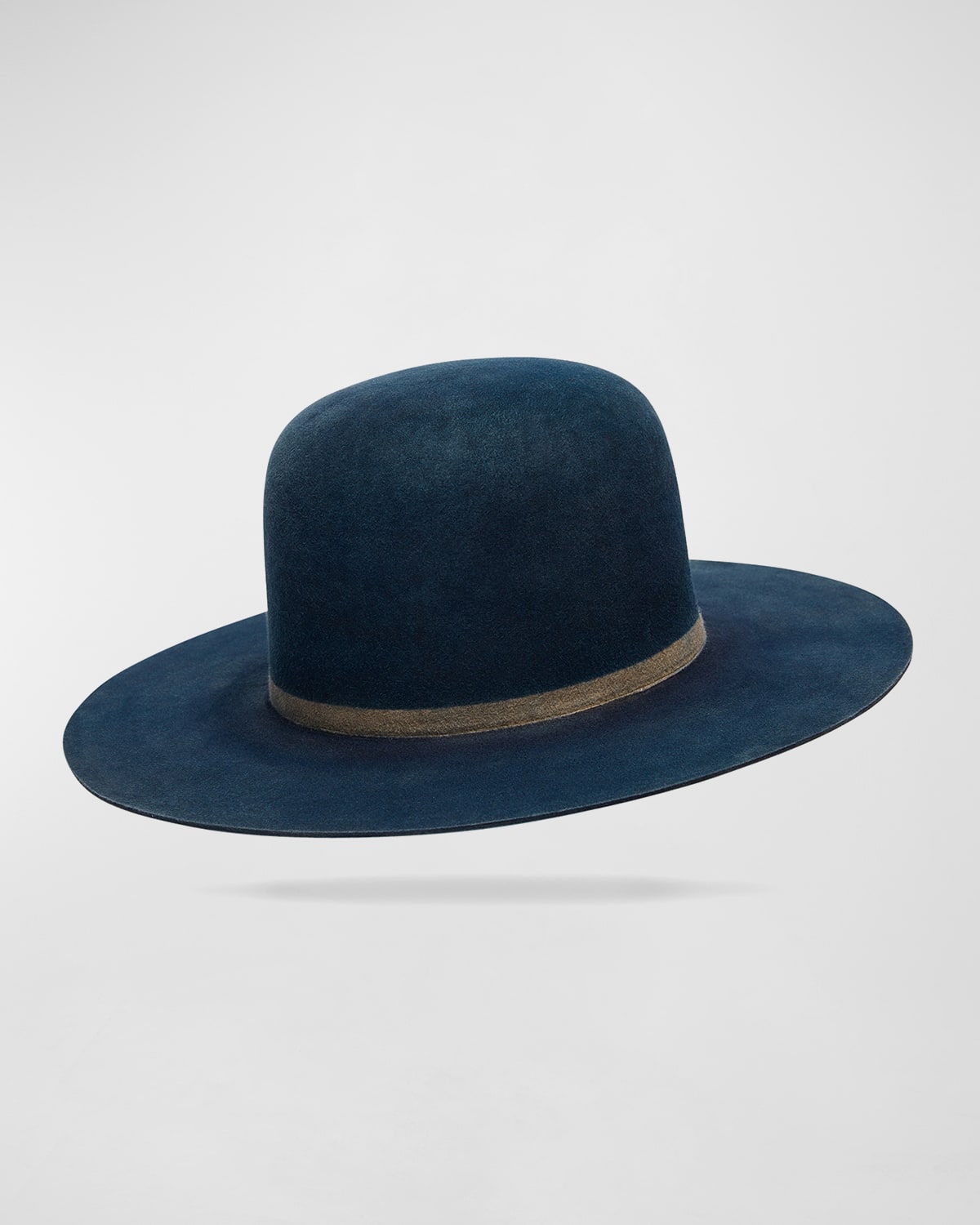Men's Domo Indigo Beaver Felt Fedora Hat
