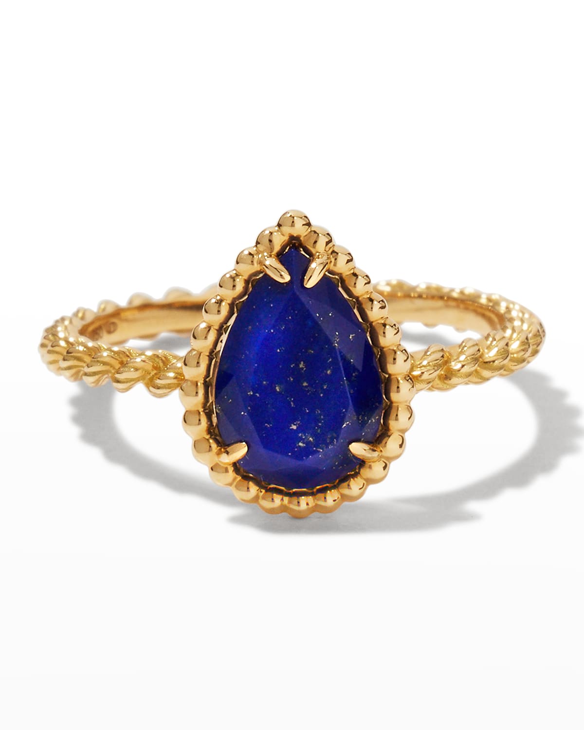 Yellow Gold Serpent Boheme Lapis Lazuli Ring, Size 55