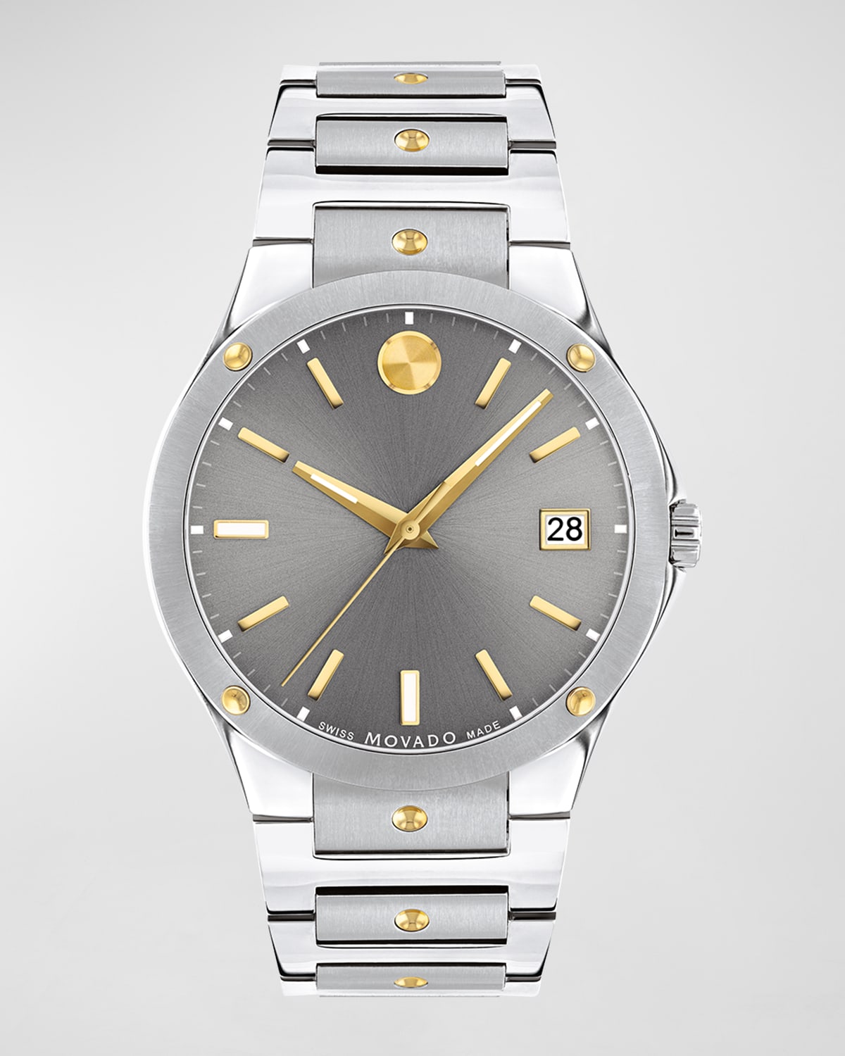Men's 41mm SE Steel Bracelet Watch w/ Yellow Gold