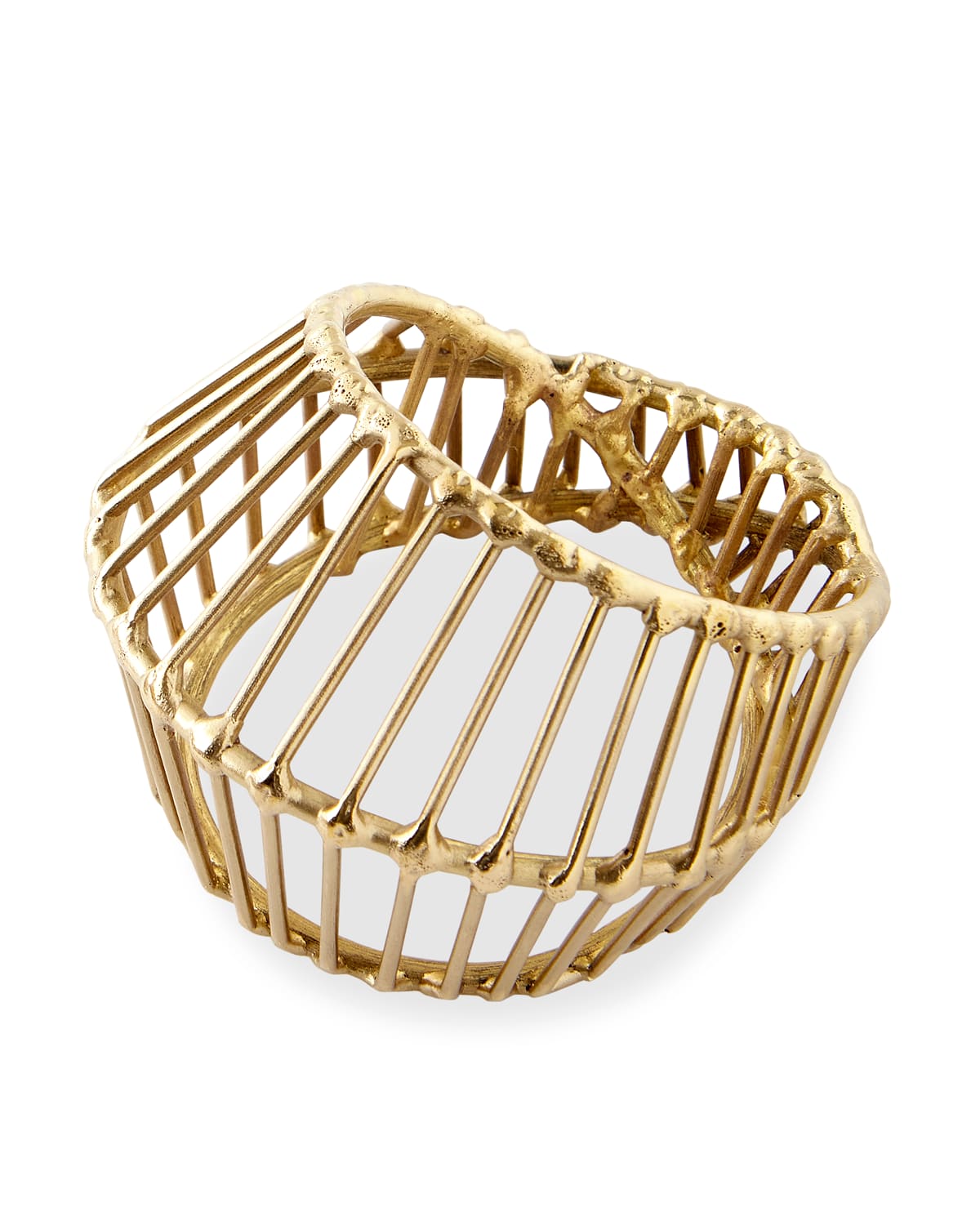 Shop Kim Seybert Cage Napkin Ring In Gold