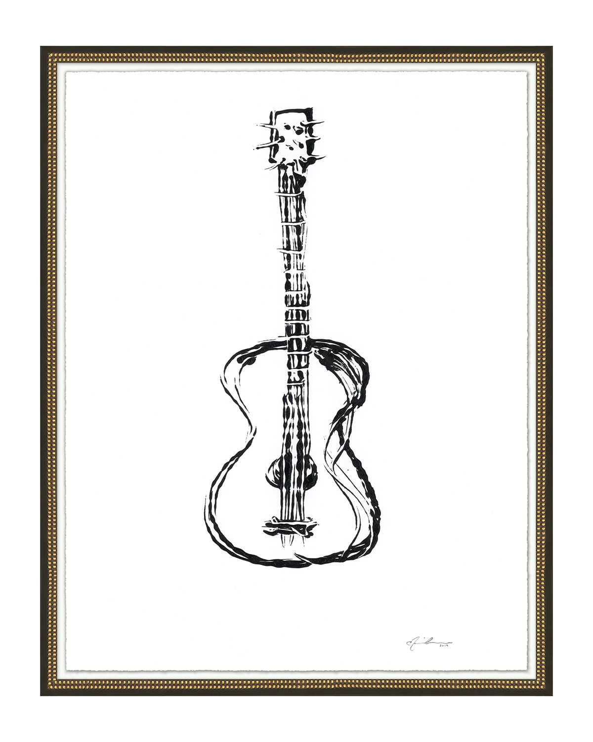 Wendover Art Group Guitar Solo 2 Giclee Print By Chris Coleman In Black