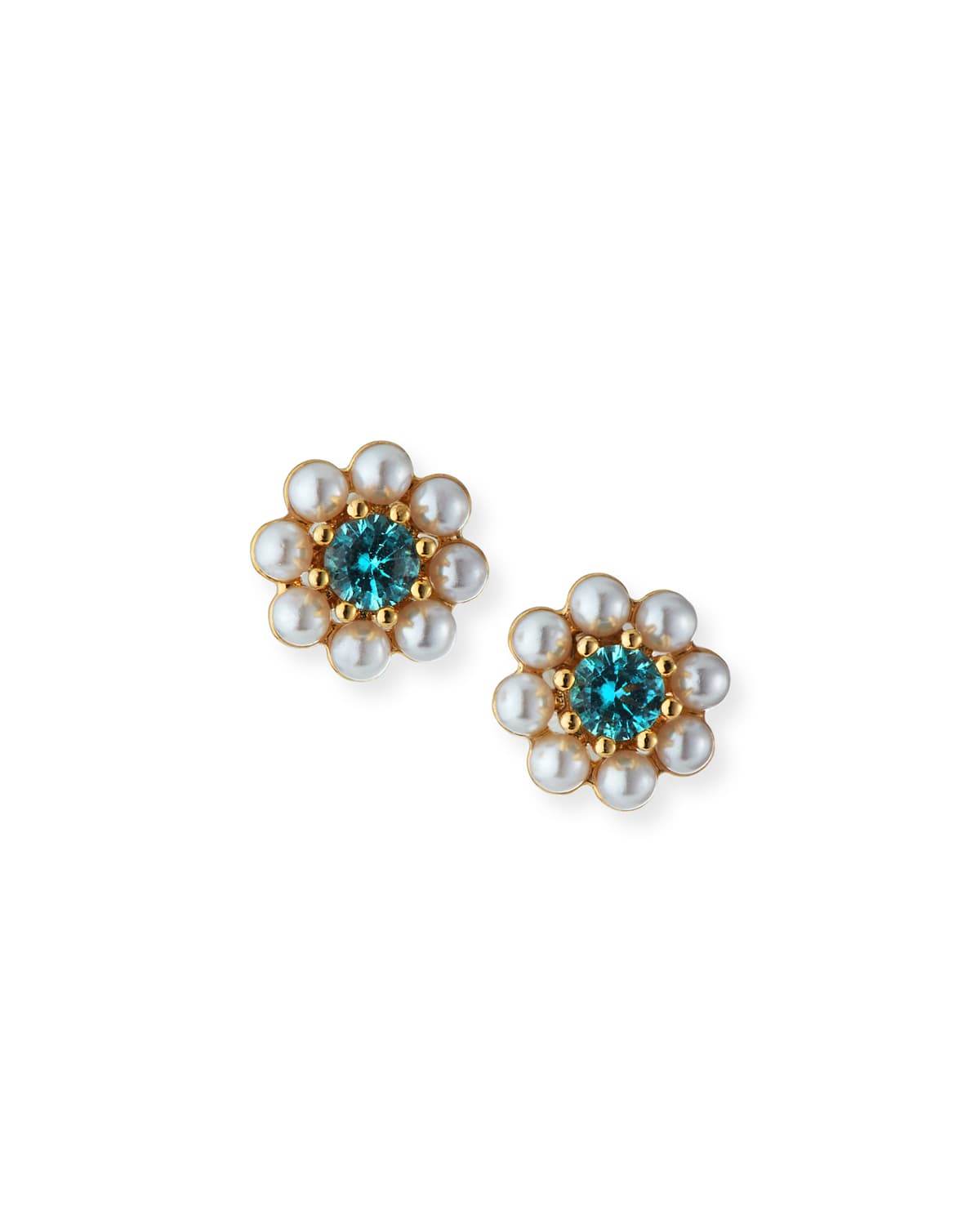 Tai Small Pearl And Crystal Earrings