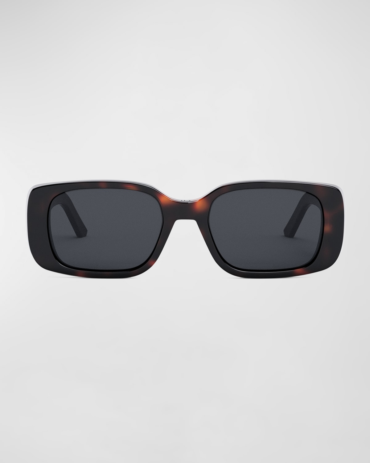 Dior Wild  Rectangle Acetate Sunglasses In Havana Other Smok