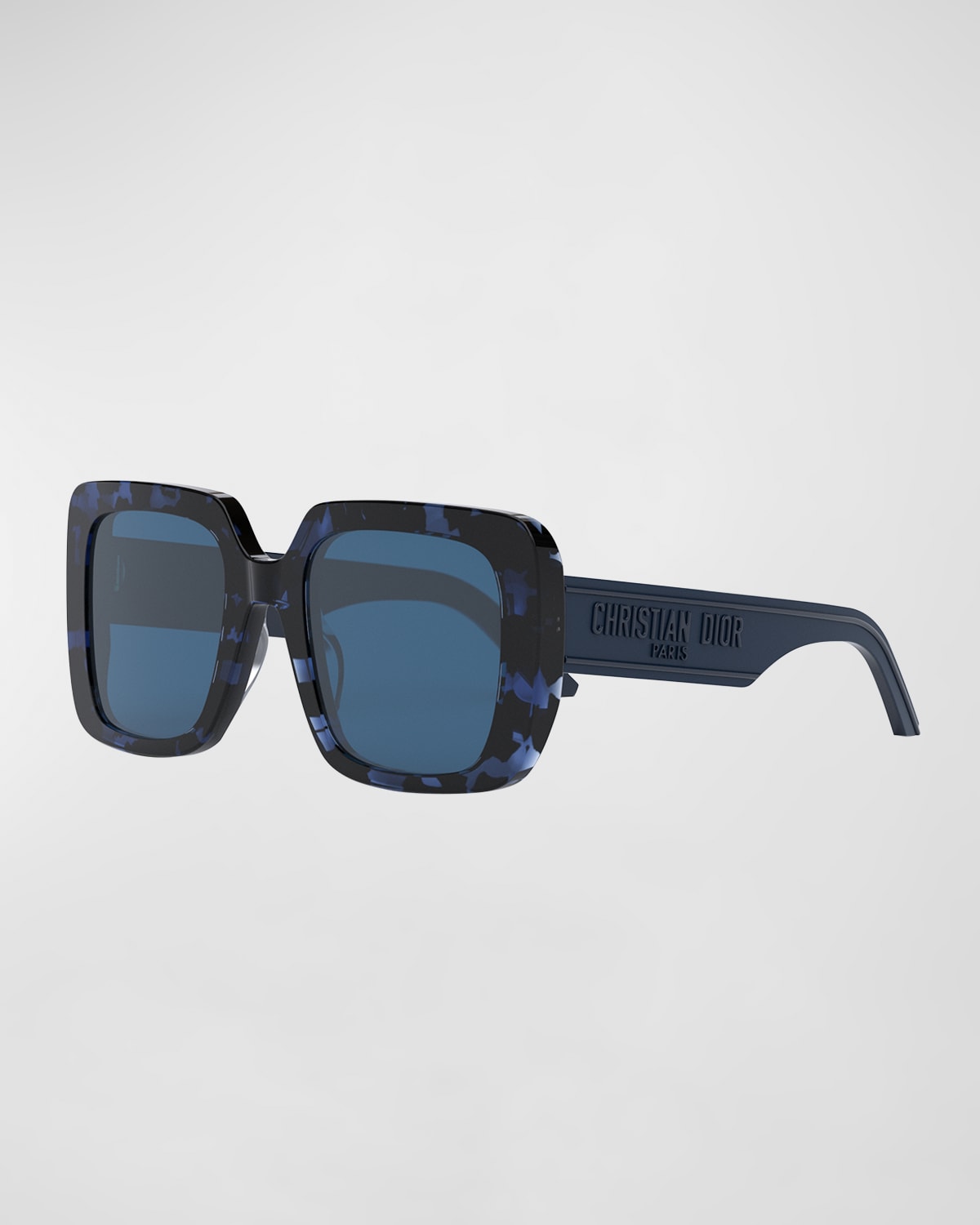 Dior Logo Square Acetate Sunglasses In Blue/other / Blue