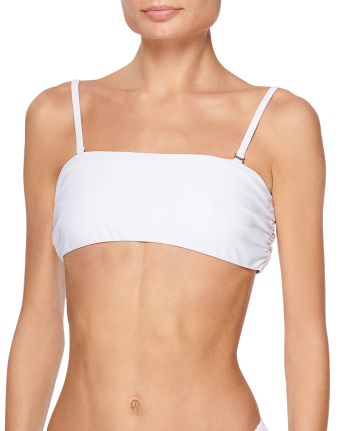 Ramy Brook Venice Square-neck Bikini Top In White