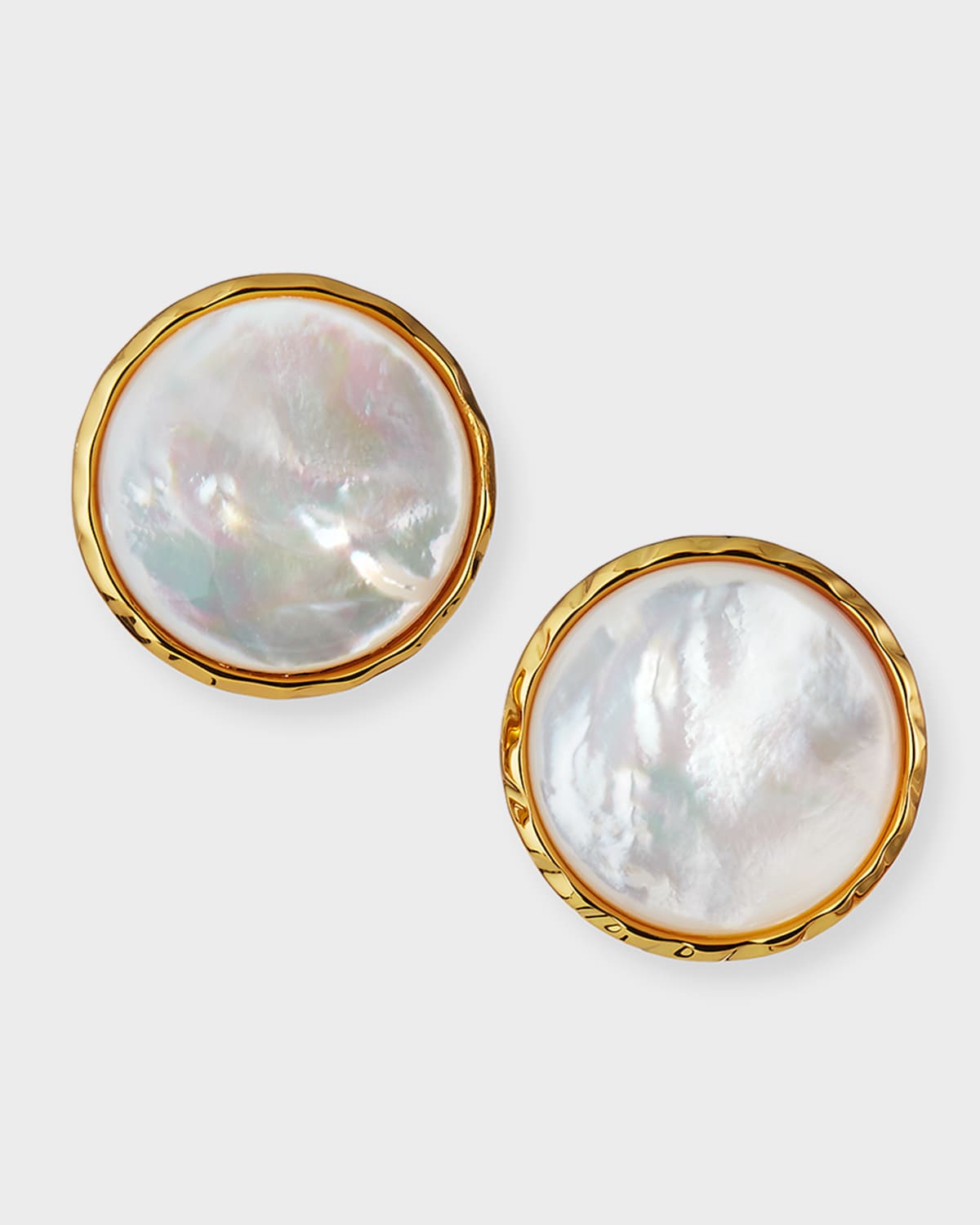NEST Jewelry Mother-of-Pearl Statement Clip Earrings