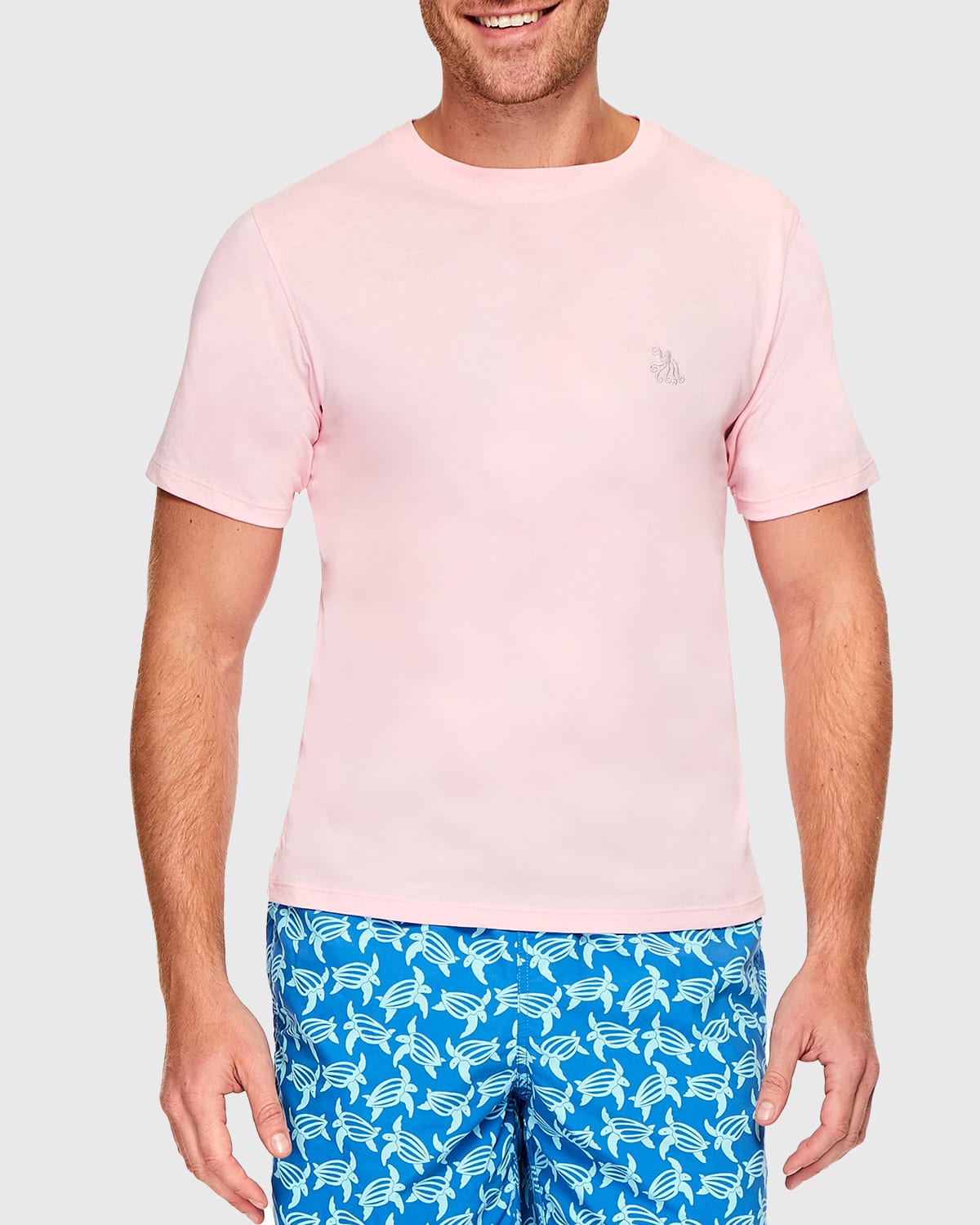 Tom & Teddy Men's Octopus Pima Cotton T-shirt In Pink