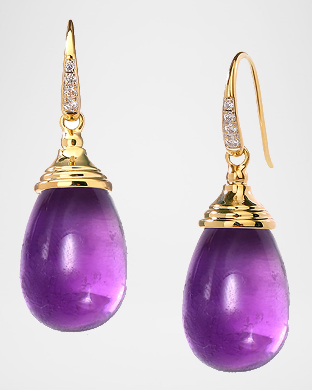 Syna 18k Drop Earrings with Diamonds