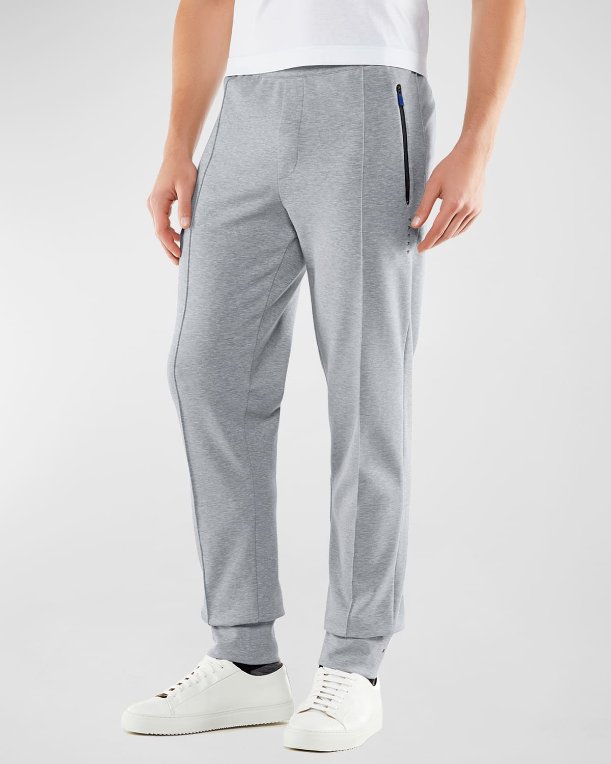 Falke Men's Coach Cotton-blend Pants In Grey Heather