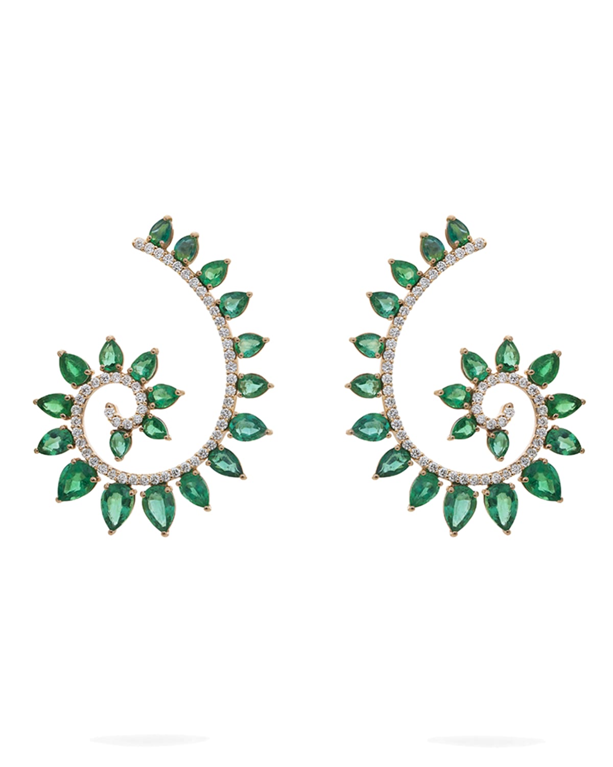 Genesi Emerald and Diamond Earrings