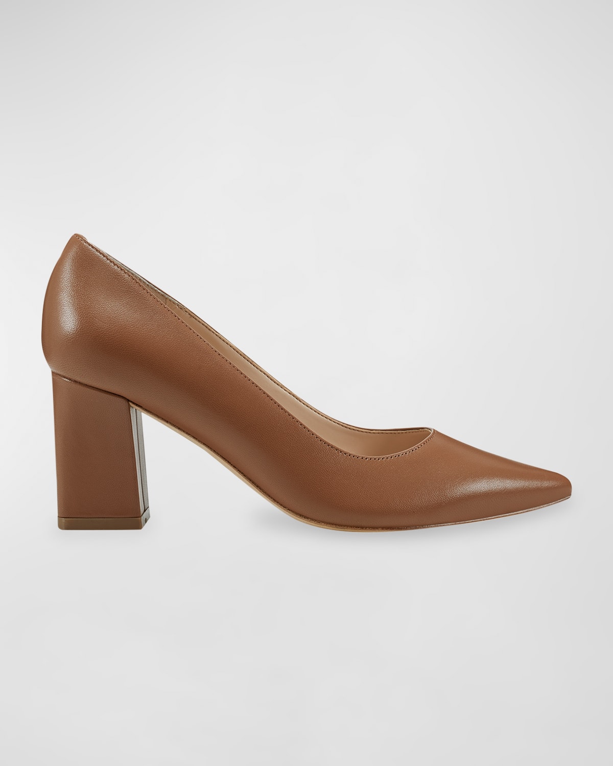 MARC FISHER LTD ZALA SUEDE BLOCK-HEEL PUMPS