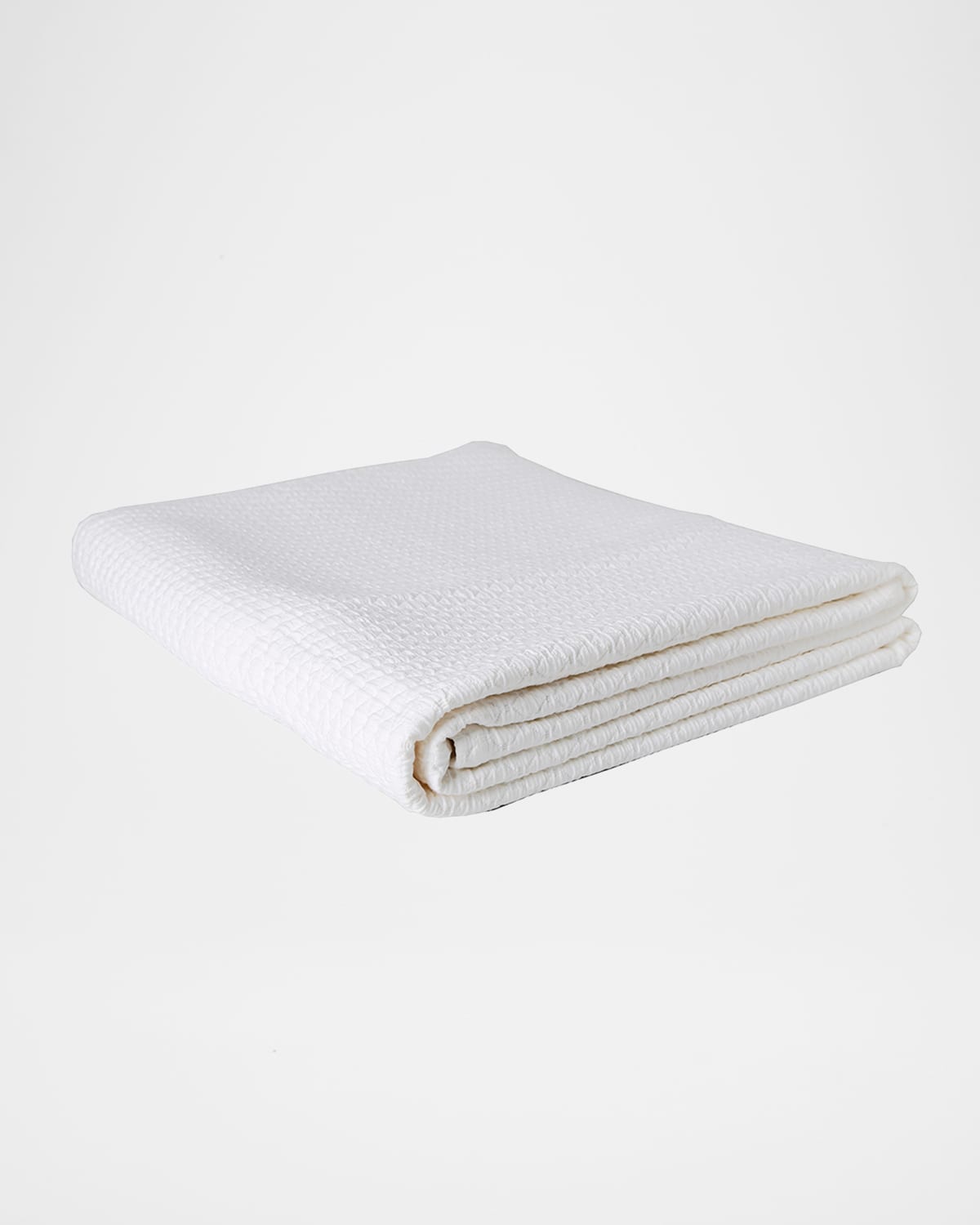 Bovi Fine Linens Simply Cotton Twin Matelasse Quilt In White