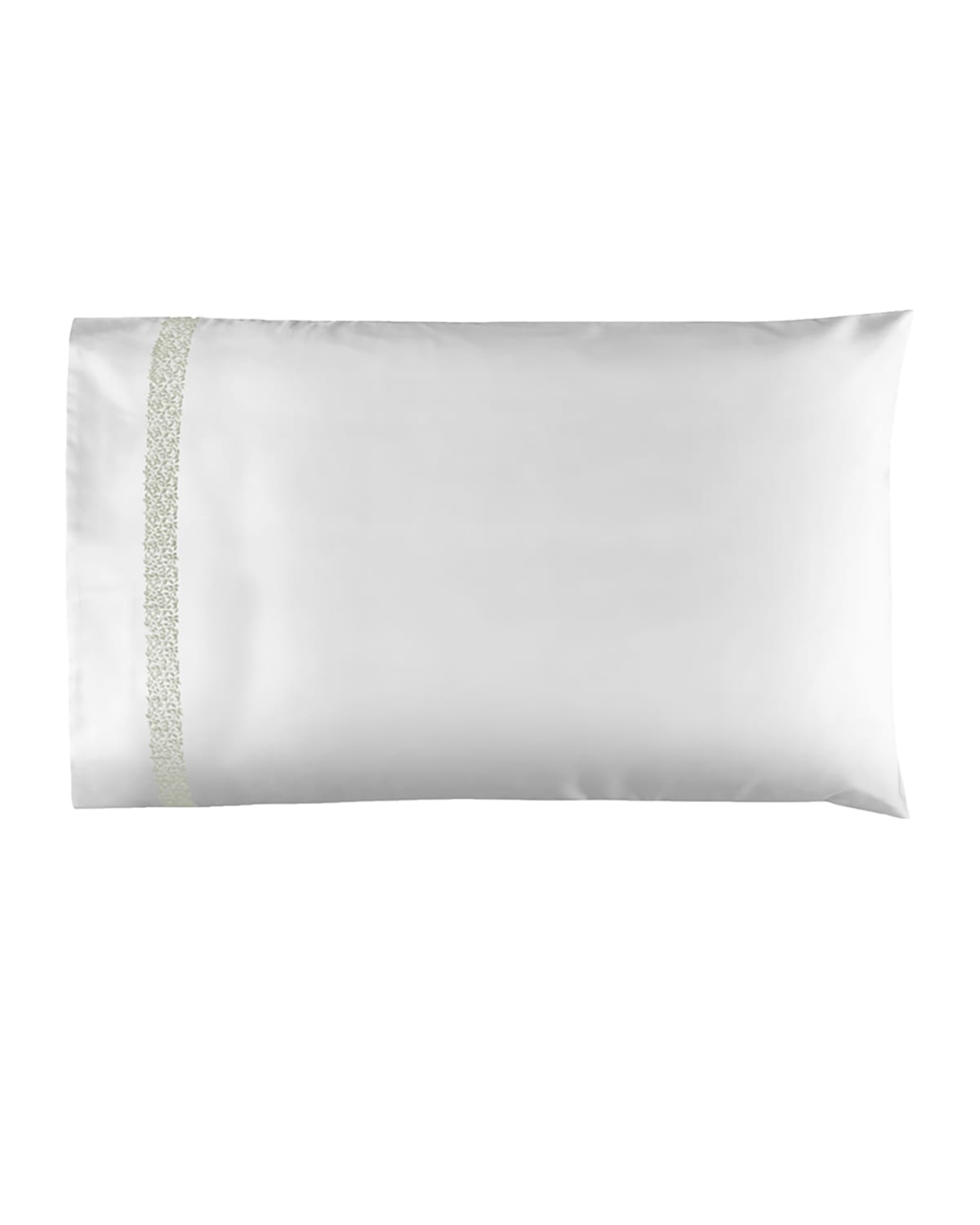 Bovi Fine Linens Malone King Pillowcase, Set Of 2 In White