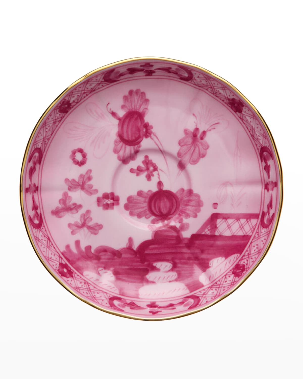 Ginori 1735 Oriente Italiano Tea Saucer, Porpora In Porpora