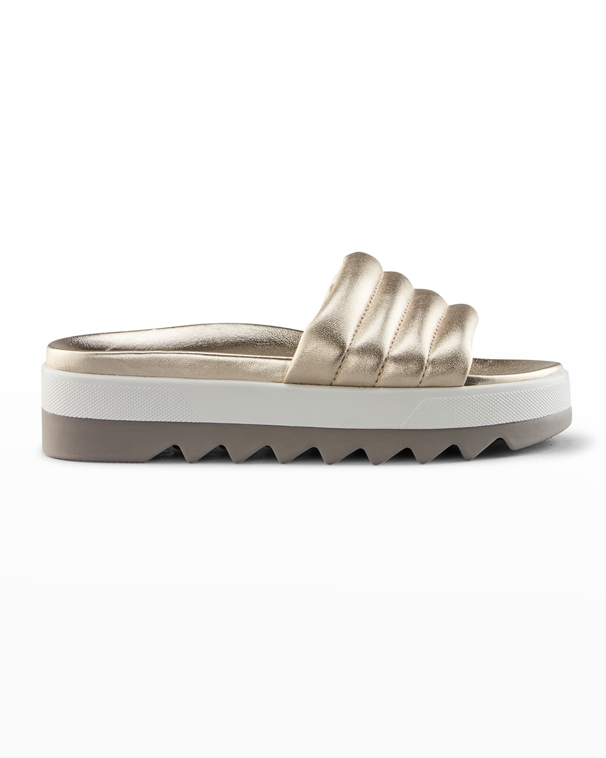 Cougar Prato Metallic Flat Slide Sandals