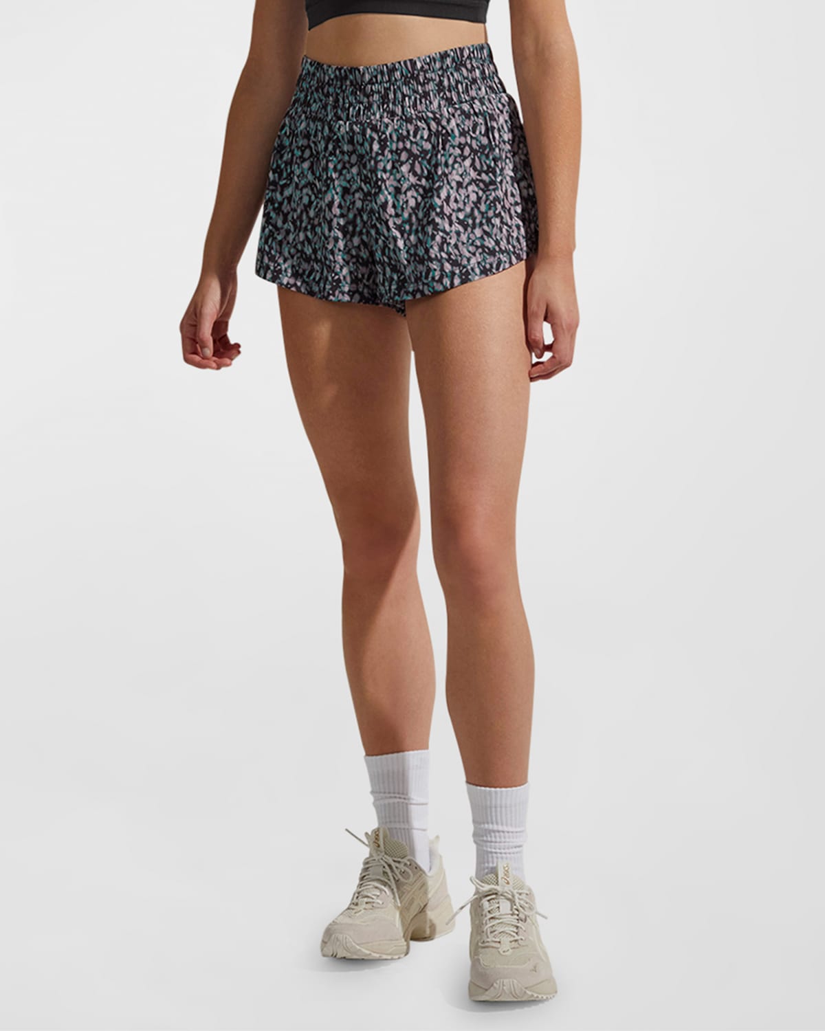Varley Kallin Running Shorts In Dark Motion Petal