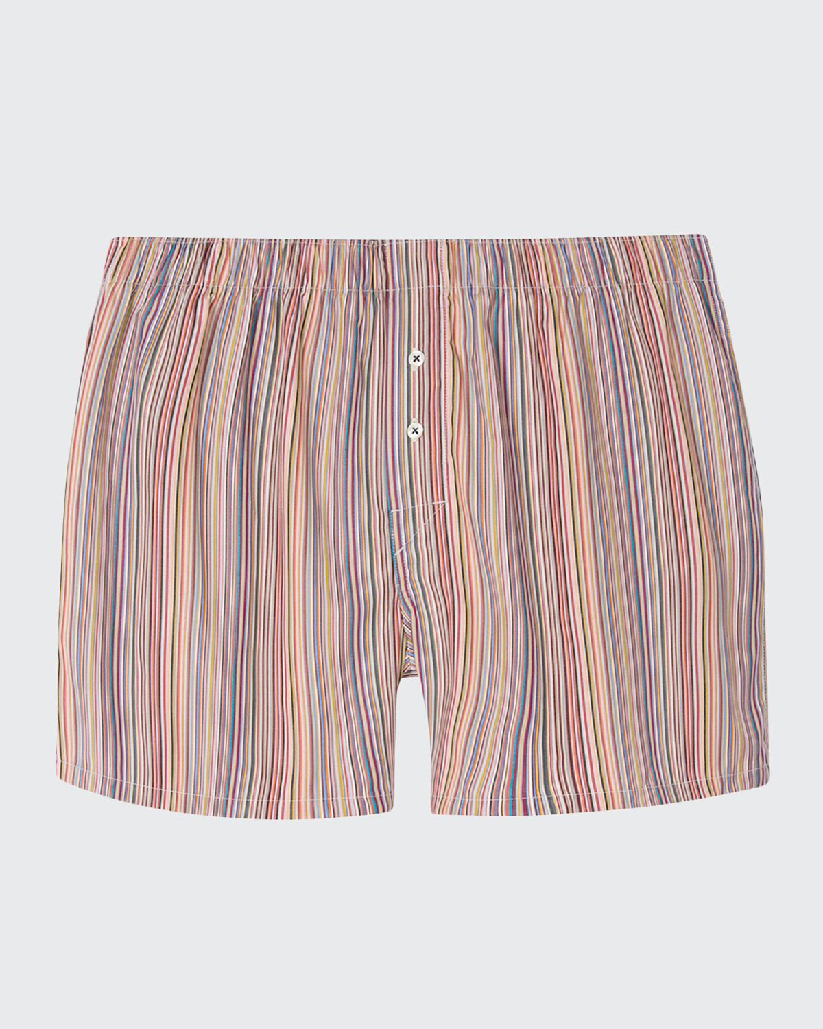 Paul Smith 'signature Stripe' Cotton Boxer Shorts Multicolour In Multicolor