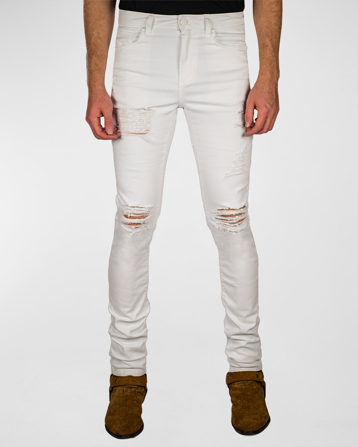 Men's Greyson Faded Distressed Skinny Jeans