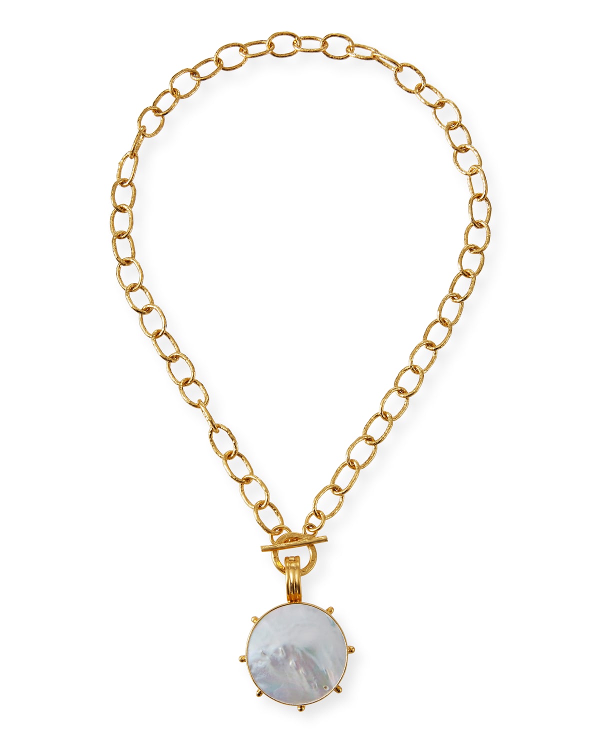 Dina Mackney Pinwheel Mother-of-Pearl Pendant Necklace