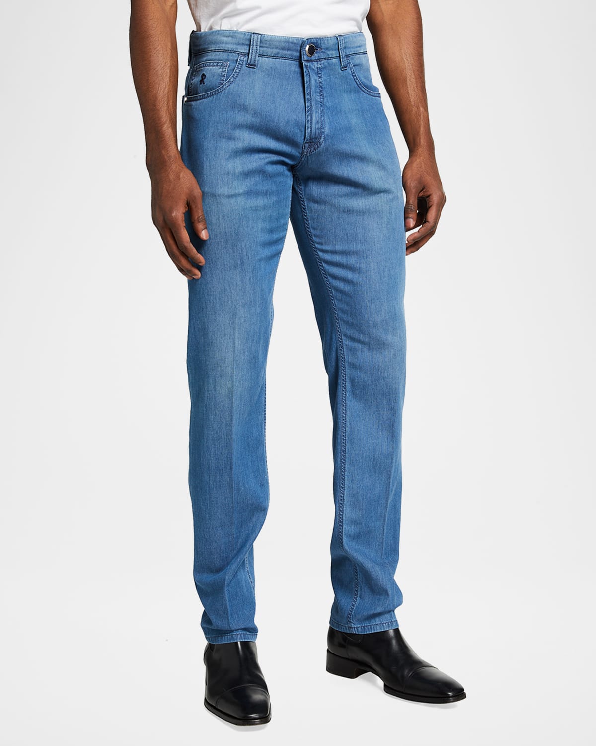 Stefano Ricci Men's Faded Slim-Straight Jeans | Smart Closet