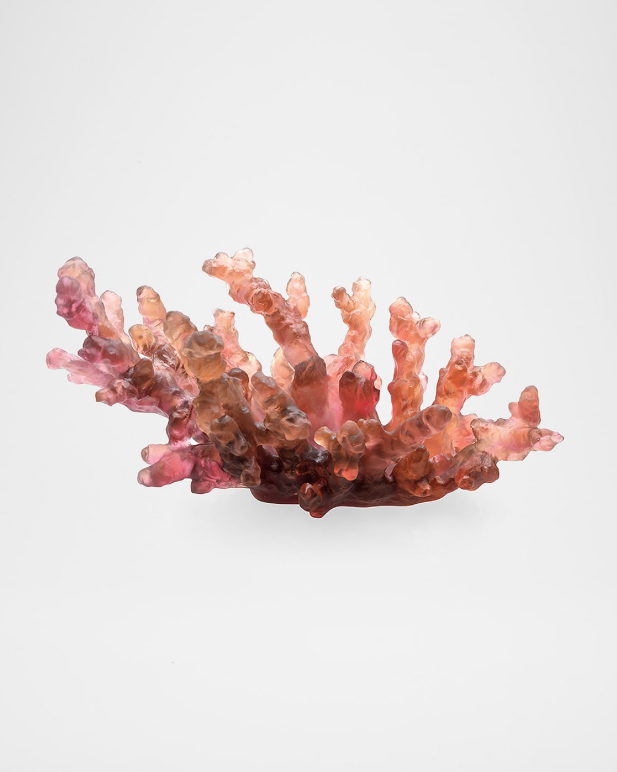 Daum Coral Sea Medium Bowl, Amber/red In Amber