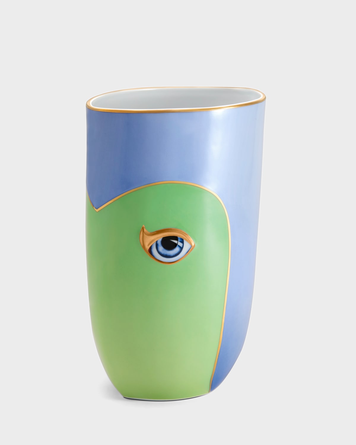 L'objet + Lito Gold-plated Porcelain Vase