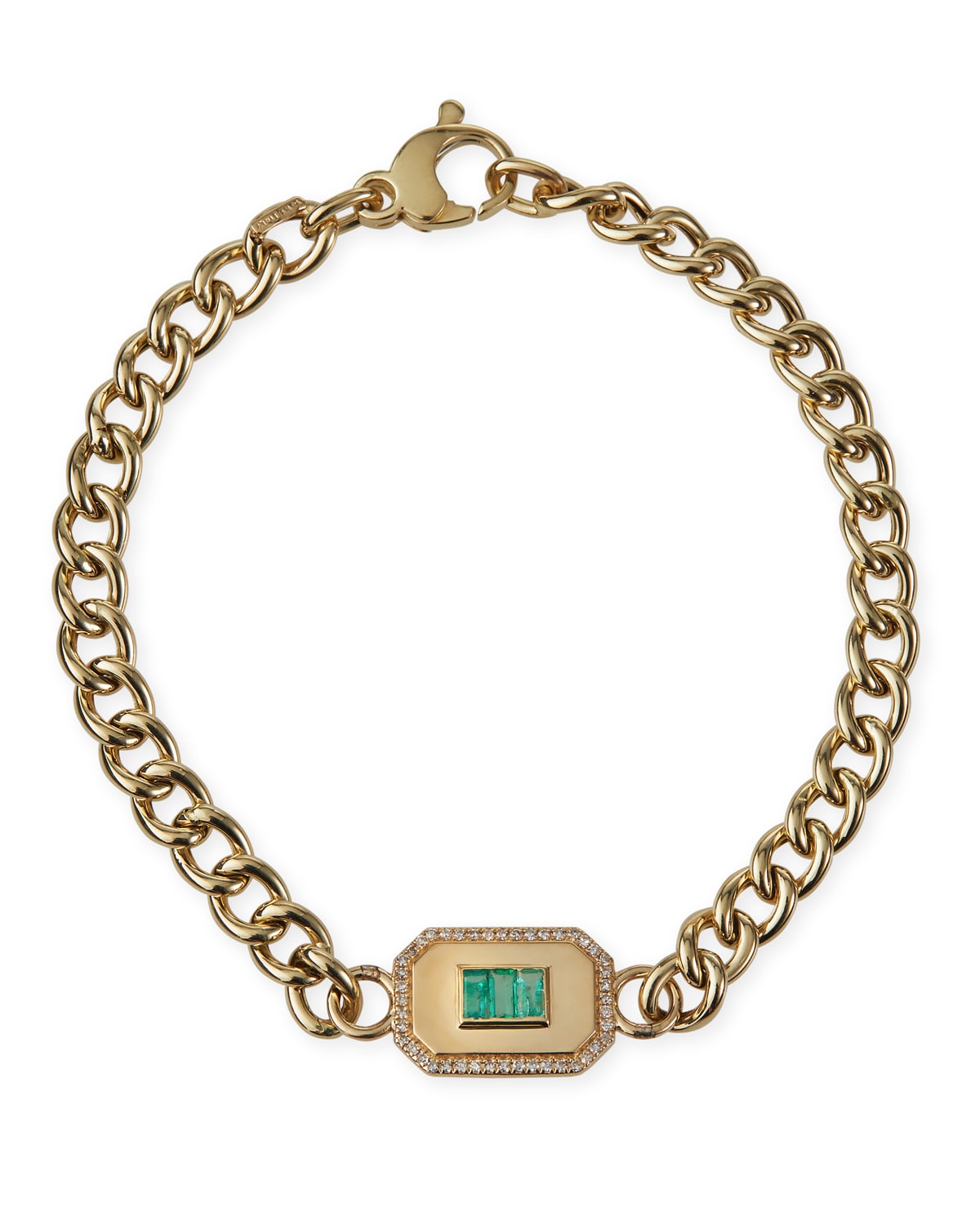 Kastel Jewelry Champion Emerald Link Bracelet