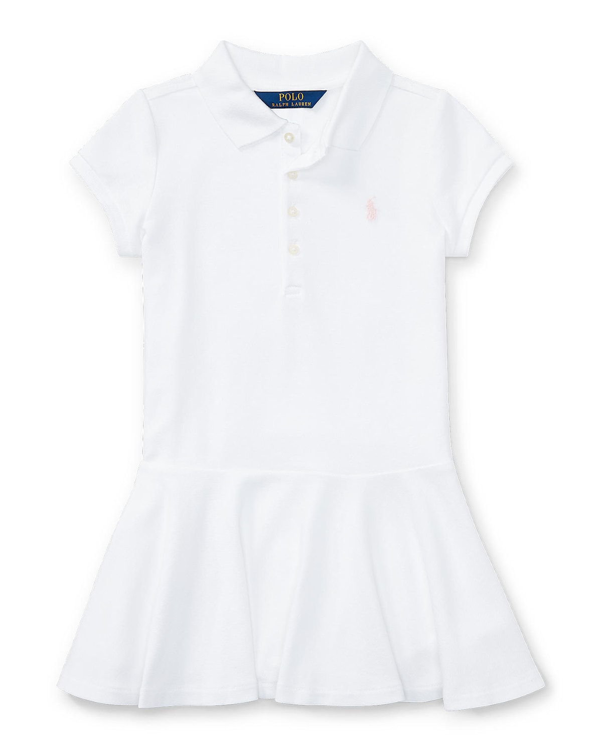 Polo Ralph Lauren Toddler Girls Cotton Jersey T-shirt Dress In White