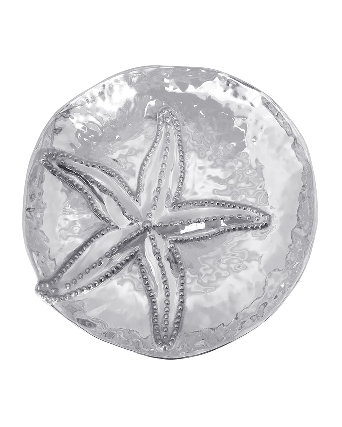 Shop Mariposa Sea Star Medium Bowl In Metal