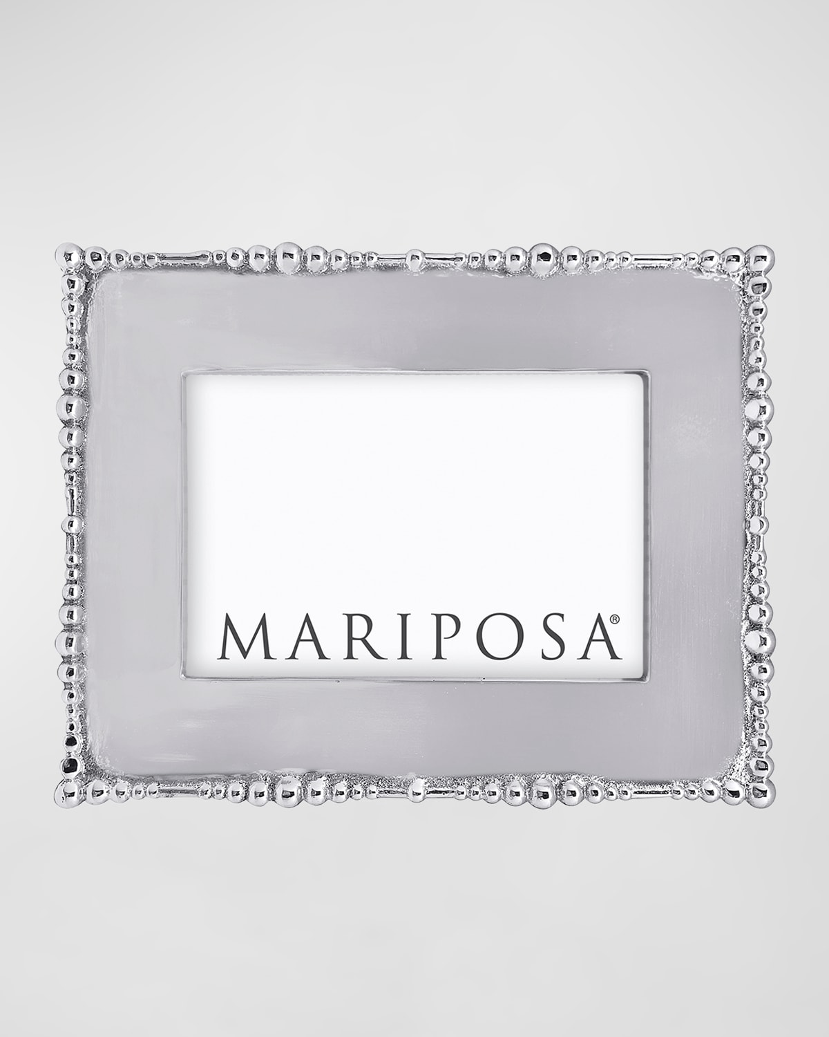 Shop Mariposa Pearl Drop Photo Frame, 4" X 6" In Metal