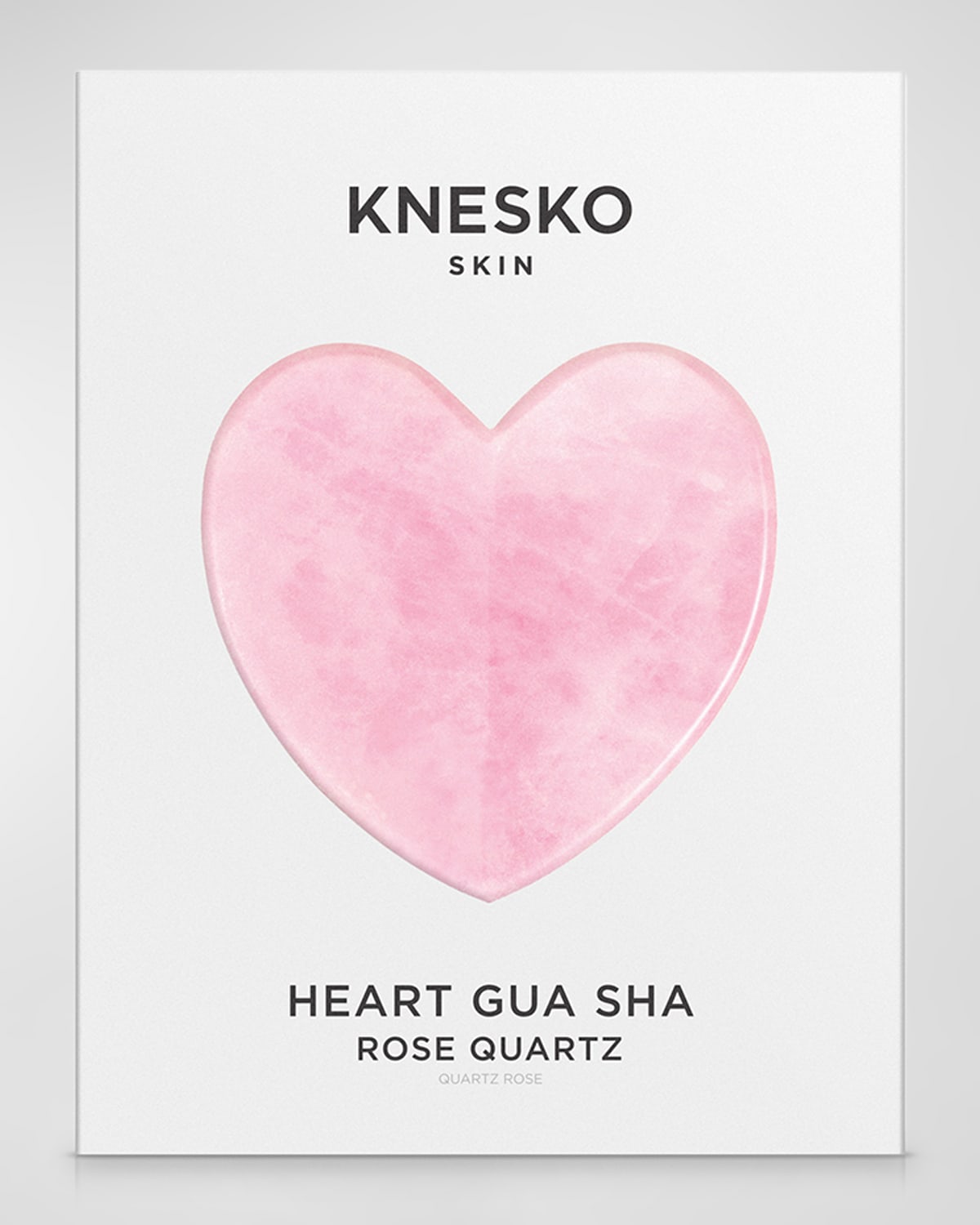 Knesko Skin Rose Quartz Heart Gua Sha ($80 Value)